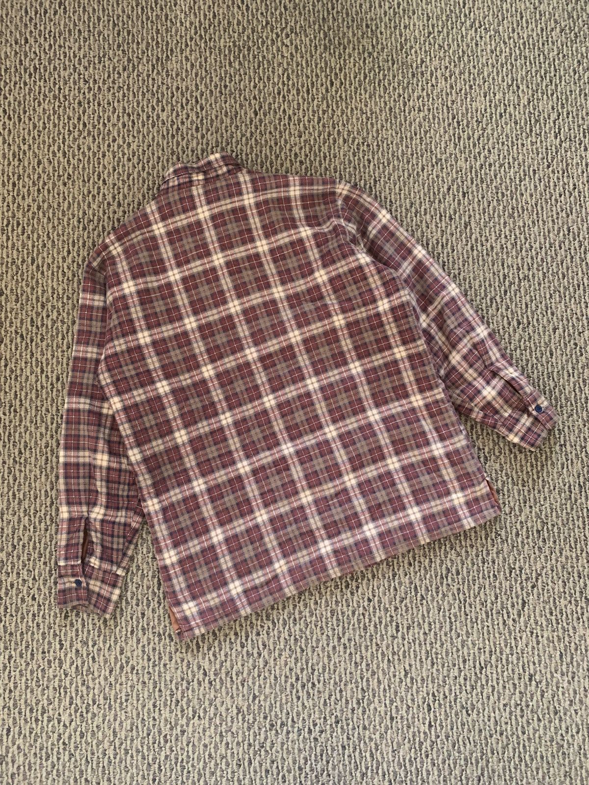 Dickies Vintage 1980's Dickies Brown Plaid Padded Button Up Flannel Size US L / EU 52-54 / 3 - 2 Thumbnail