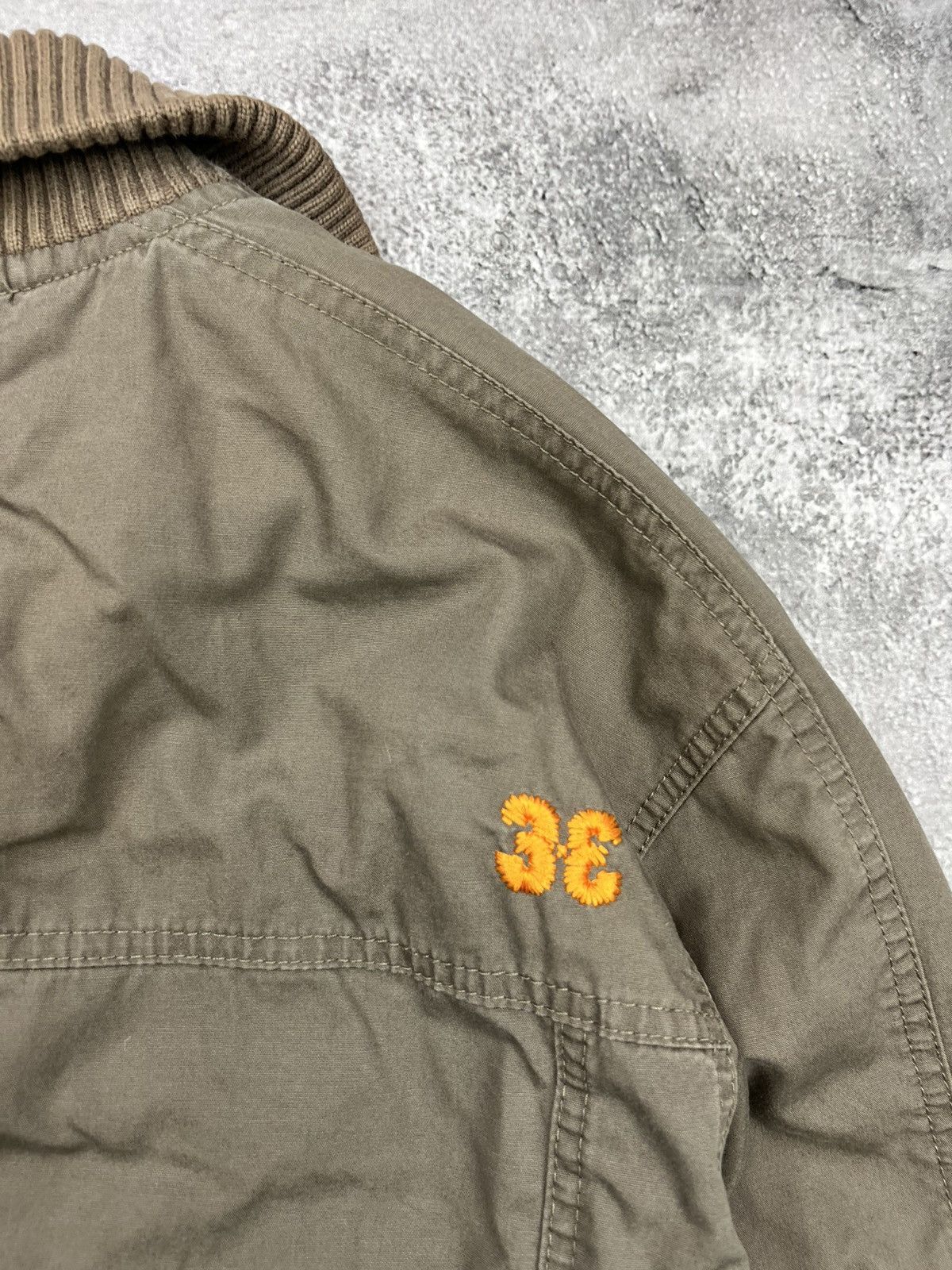 Nike Vintage 00s Nike Brown Bomber Jacket Denim Size US L / EU 52-54 / 3 - 8 Thumbnail