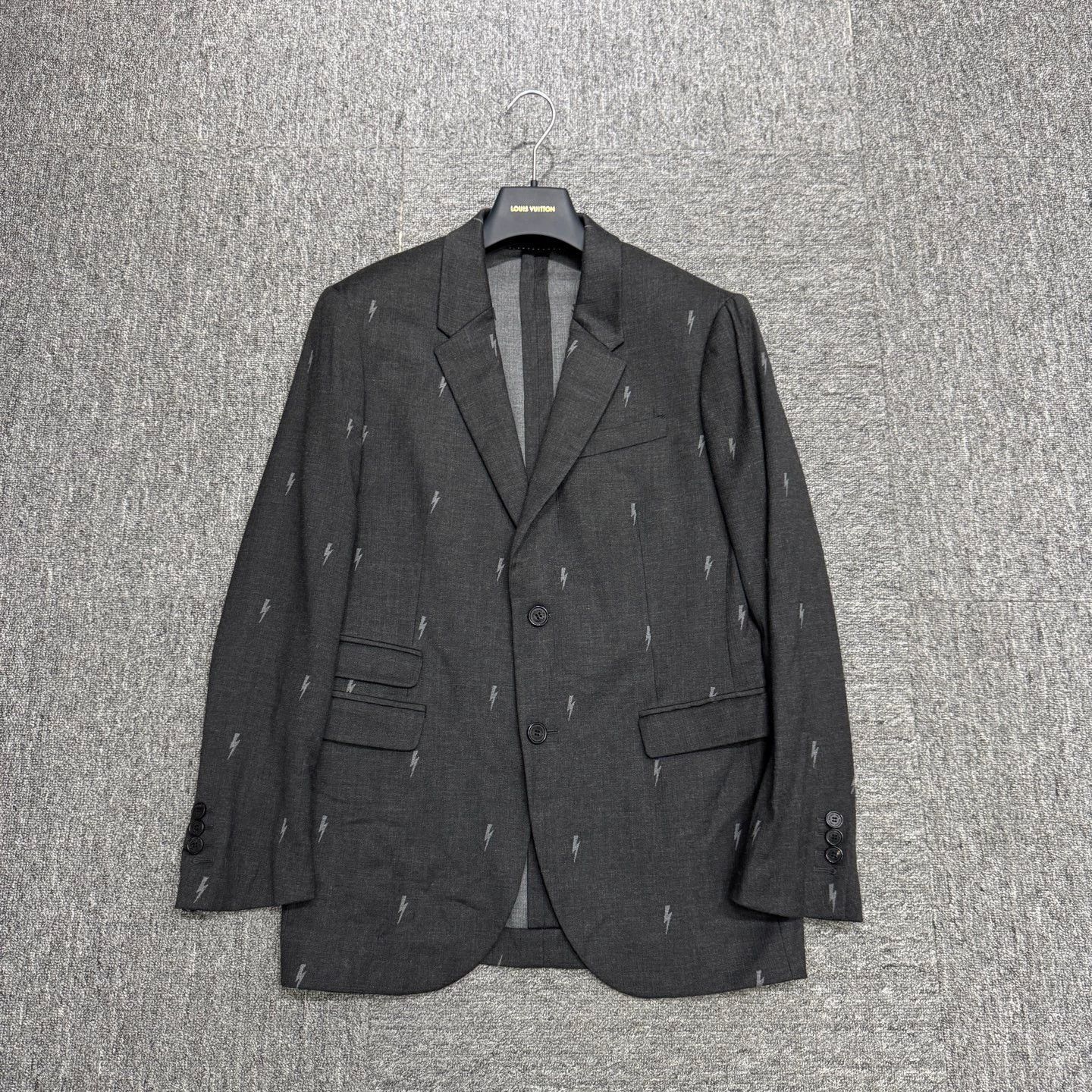 Neil Barrett Black Lightning Print Single-Breasted Blazer Size US M / EU 48-50 / 2 - 1 Thumbnail