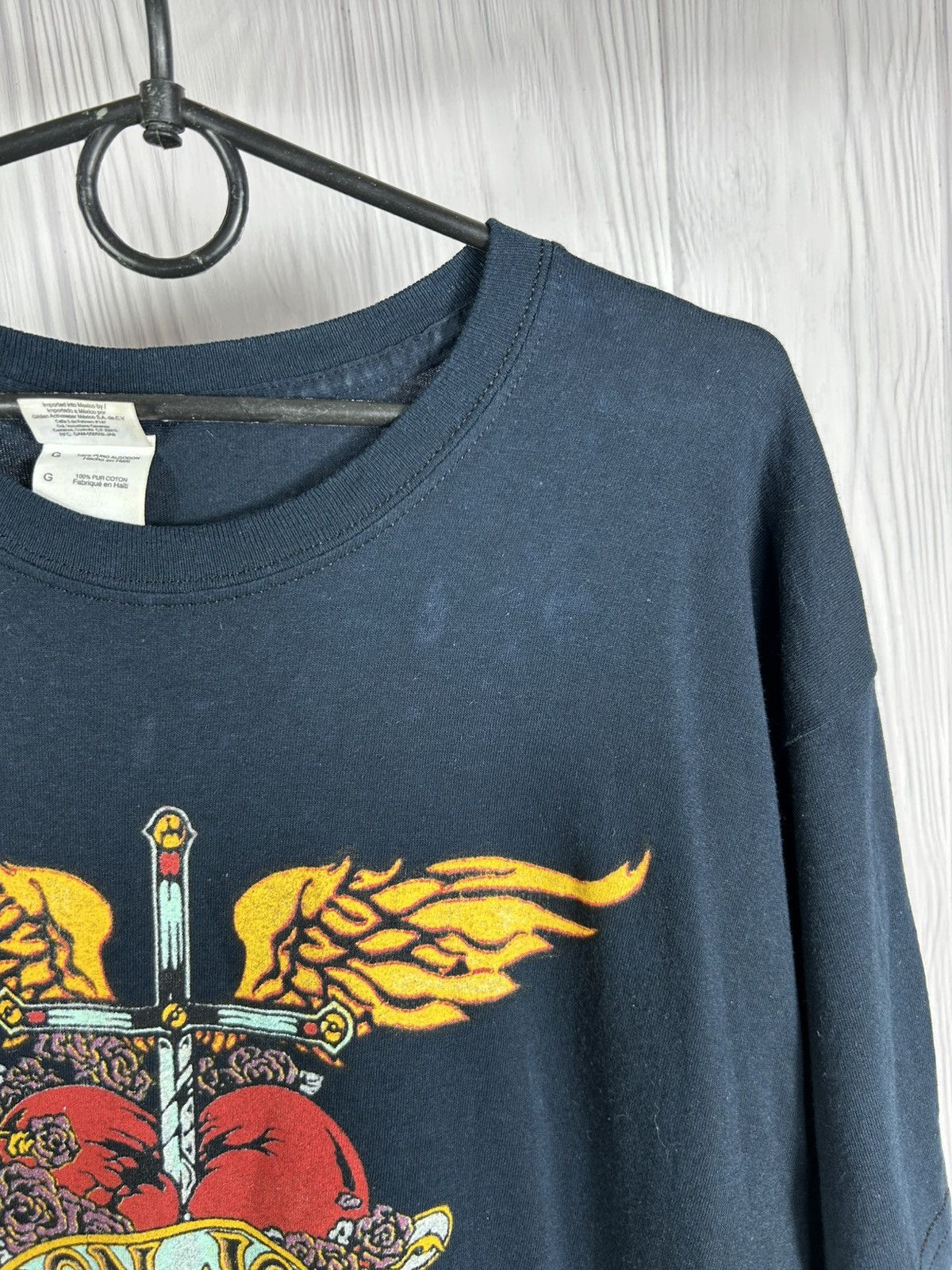 Band Tees Vintage Bon Jovi 2008 Tour T-Shirt Size L Black Size US L / EU 52-54 / 3 - 9 Thumbnail