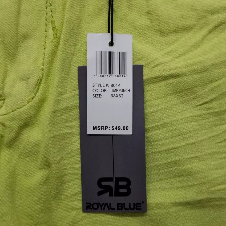 Other Royal Blue Shorts Mens 38 Chino Pockets Casual Cotton Size US 38 / EU 54 - 7 Thumbnail