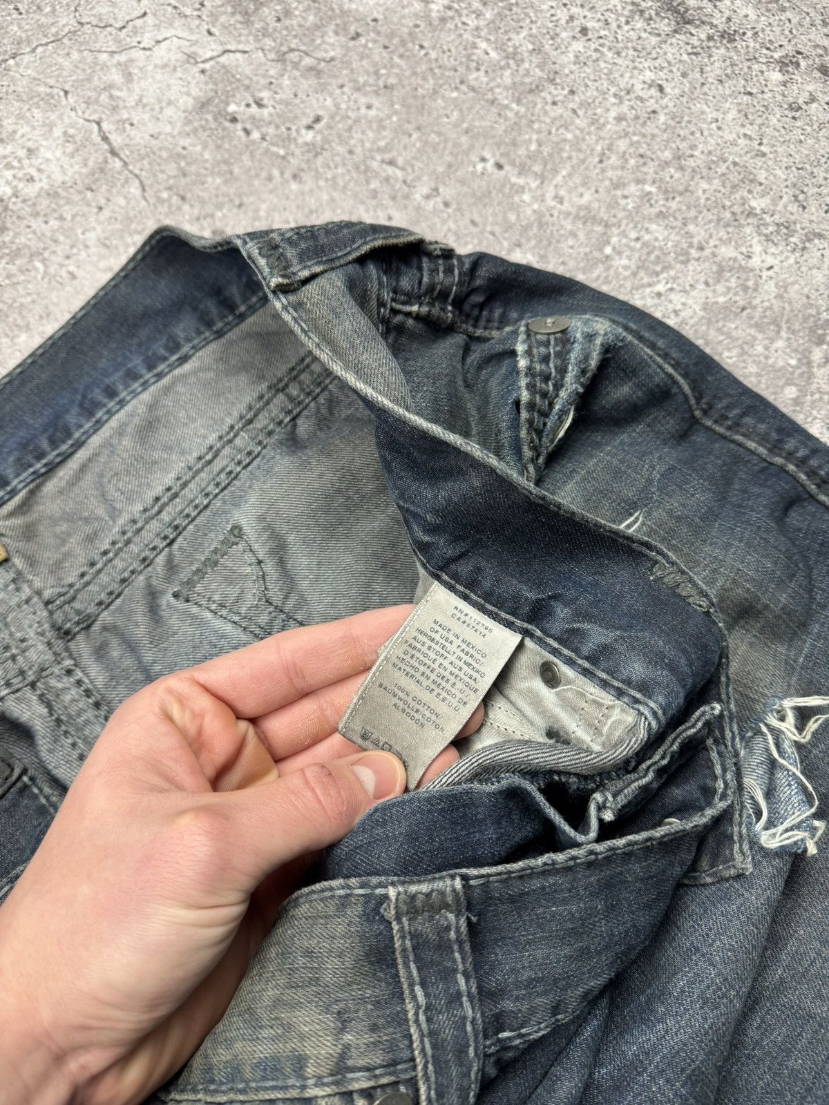 True Religion True Religion Vintage Jeans Flared Wide Baggy Distressed Y2K Size US 31 - 13 Thumbnail