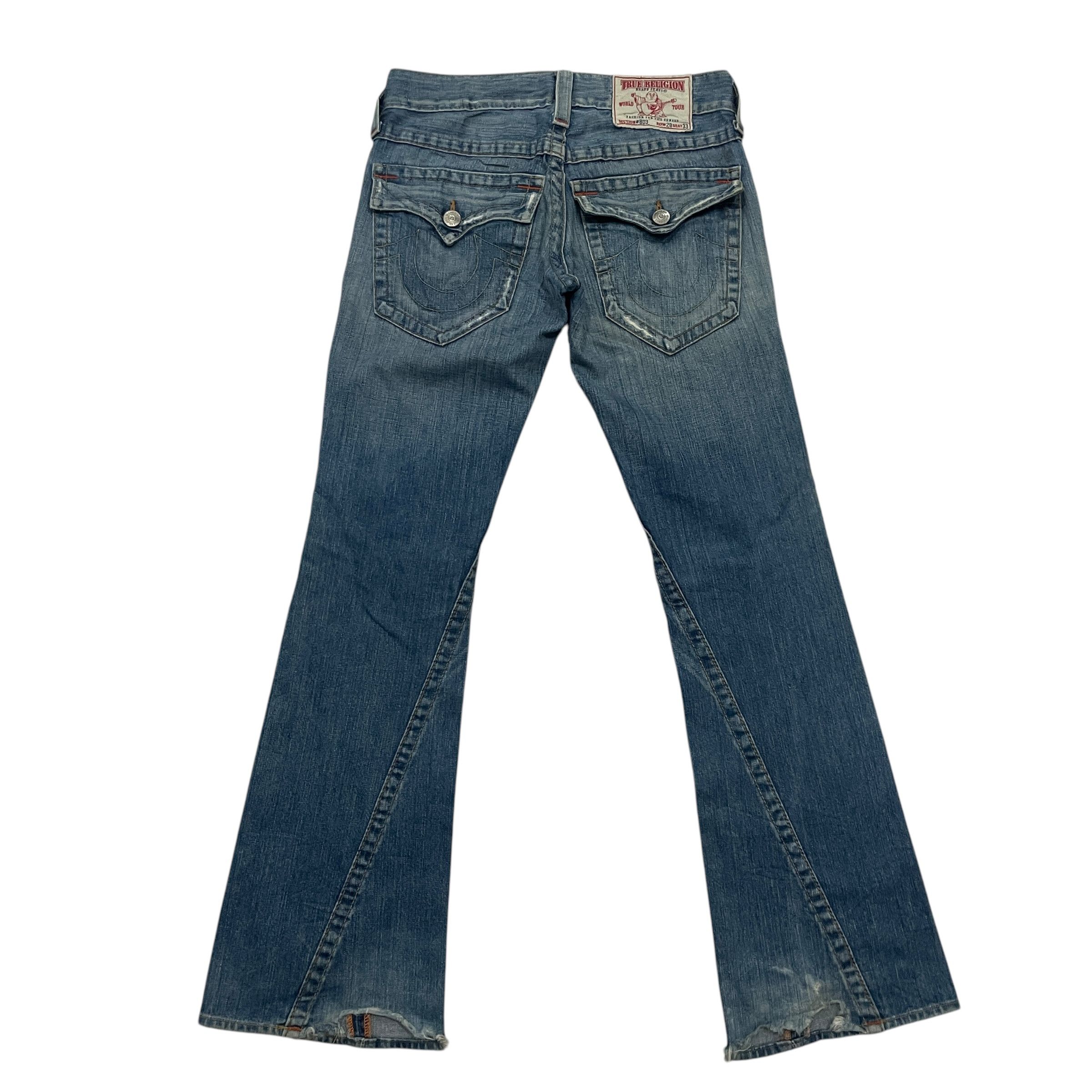 True Religion Vintage 90s True Religion Flare Distressed Denim Size 31" - 8 Thumbnail