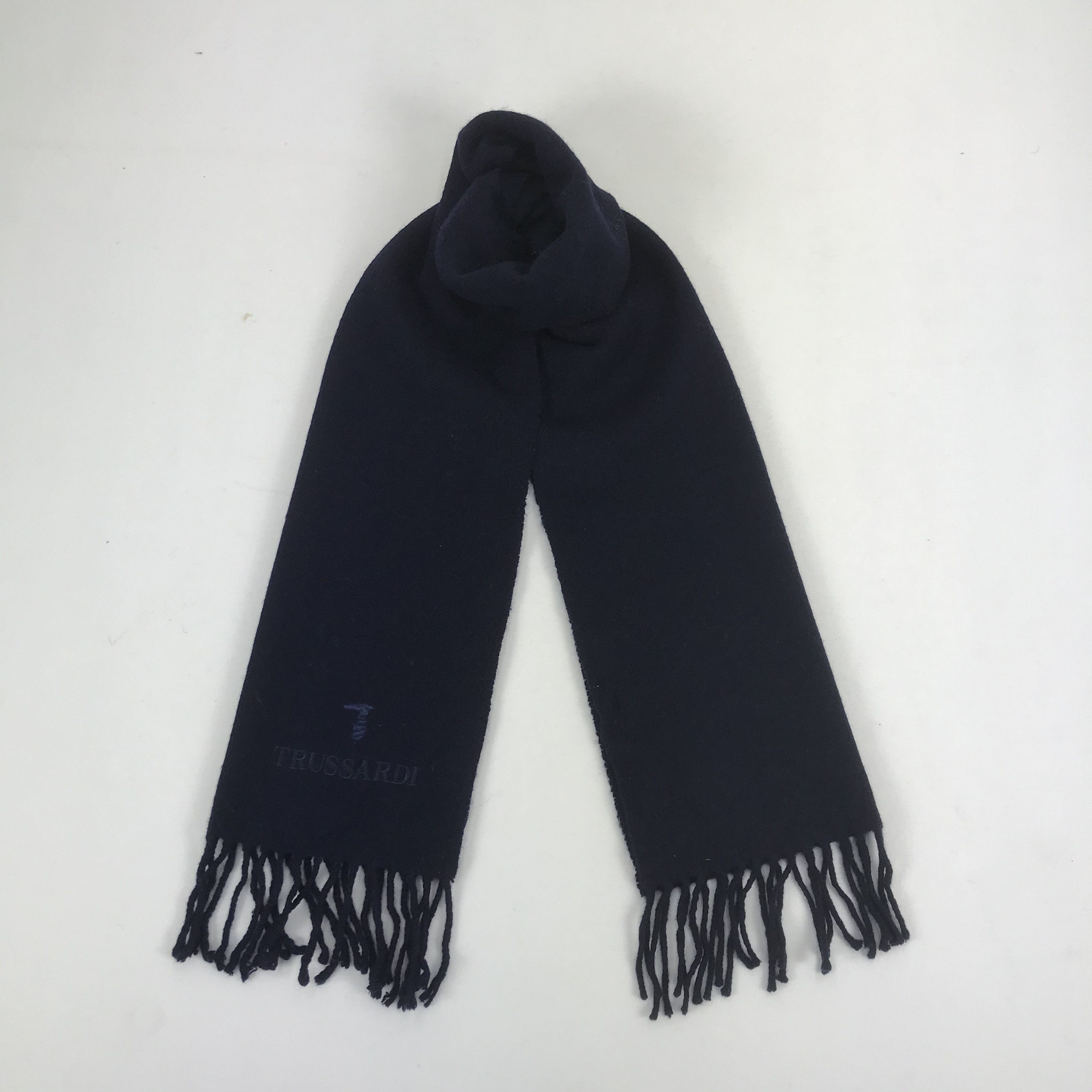 Trussardi Vintage Trussardi Scarf Muffler Wool Cashmere Scarves Size ONE SIZE - 1 Thumbnail