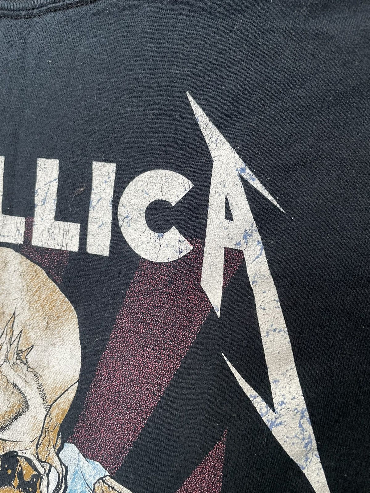 Band Tees Vintage Metallica Justice Tour Tee Band 90s Rock Black Size US S / EU 44-46 / 1 - 11 Thumbnail
