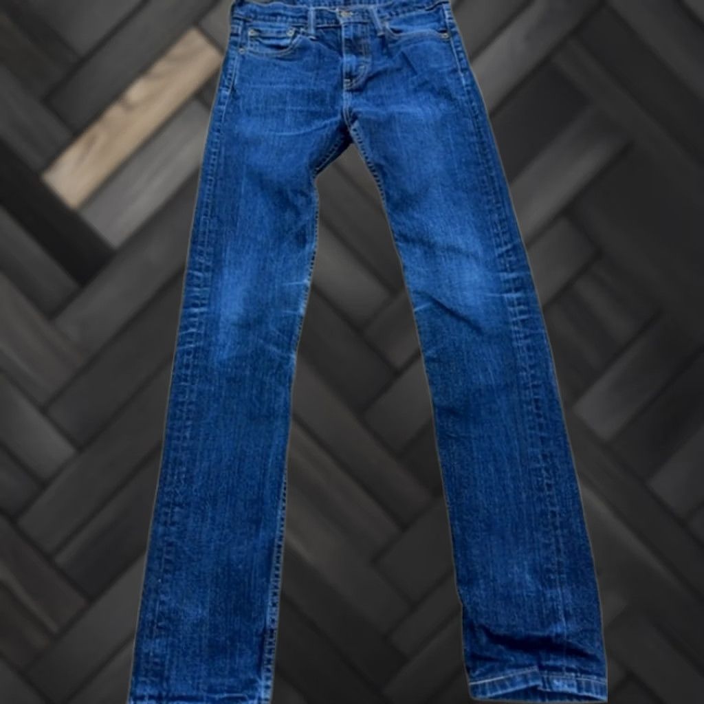 Levi's Levi's 513 Slim Straight Jeans 29x34 Denim Zip Fly Blue Men’s 513 Slim Straight Denim Jeans Size US 29 - 1 Thumbnail