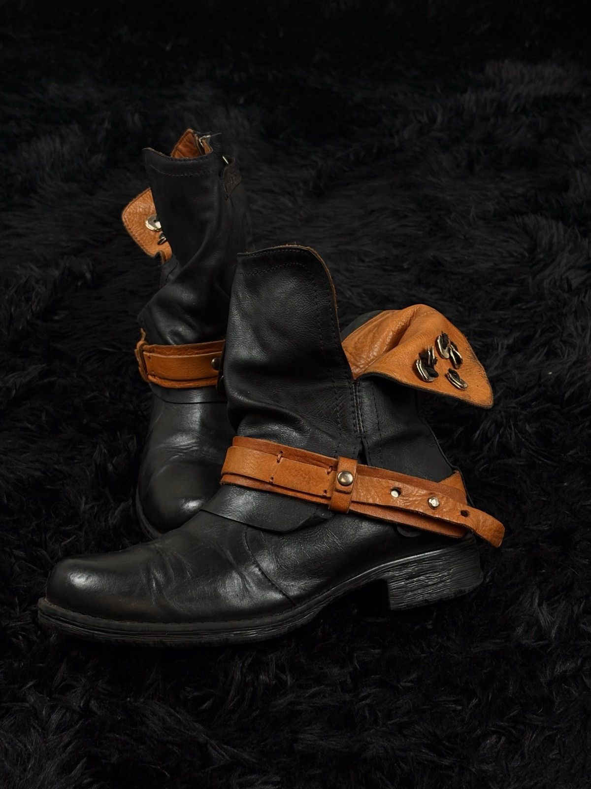 A.S.98 A.S.98 Style Avant Garde Archive Ankle Leather Boots Size US 8 / IT 38 - 12 Thumbnail