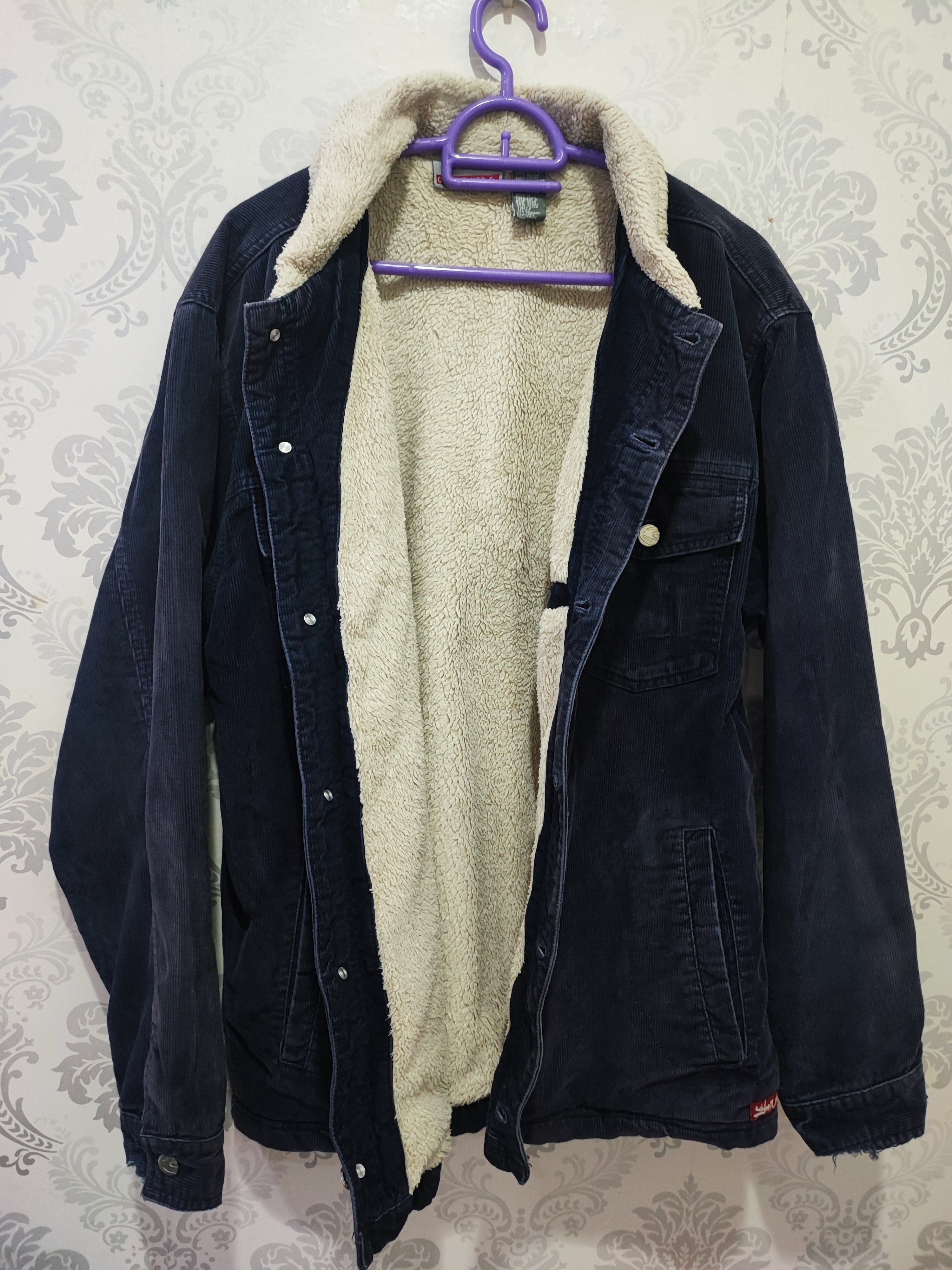 Quiksilver Rare!! Vintage Quiksilver Sherpa Corduroy Trucker Jacket Size US M / EU 48-50 / 2 - 3 Thumbnail