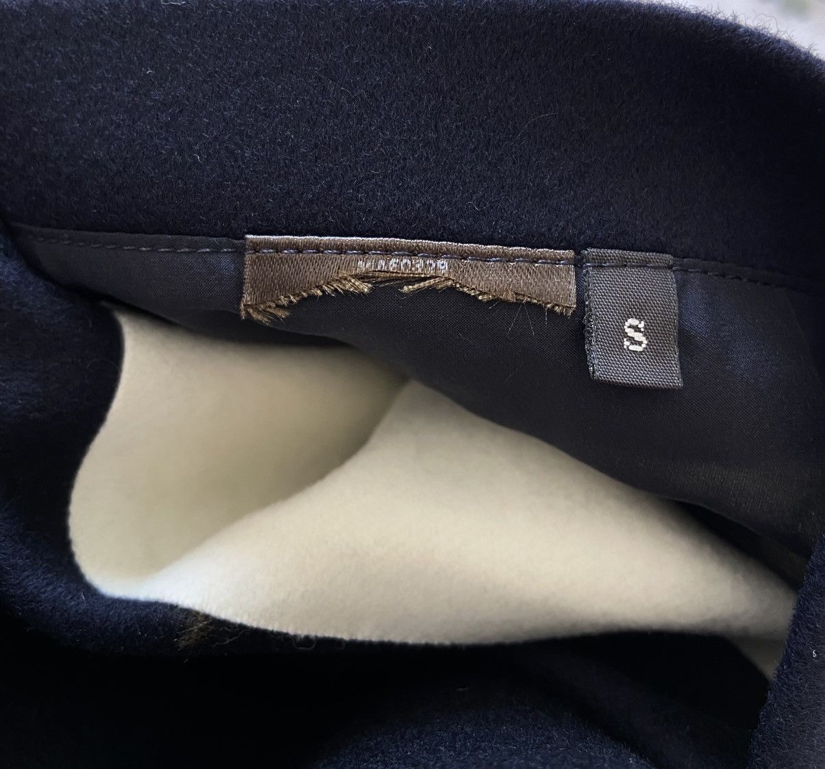 Loro Piana Loro Piana Double Breasted Felt Coat Dark Blue Size S / US 4 / IT 40 - 14 Thumbnail