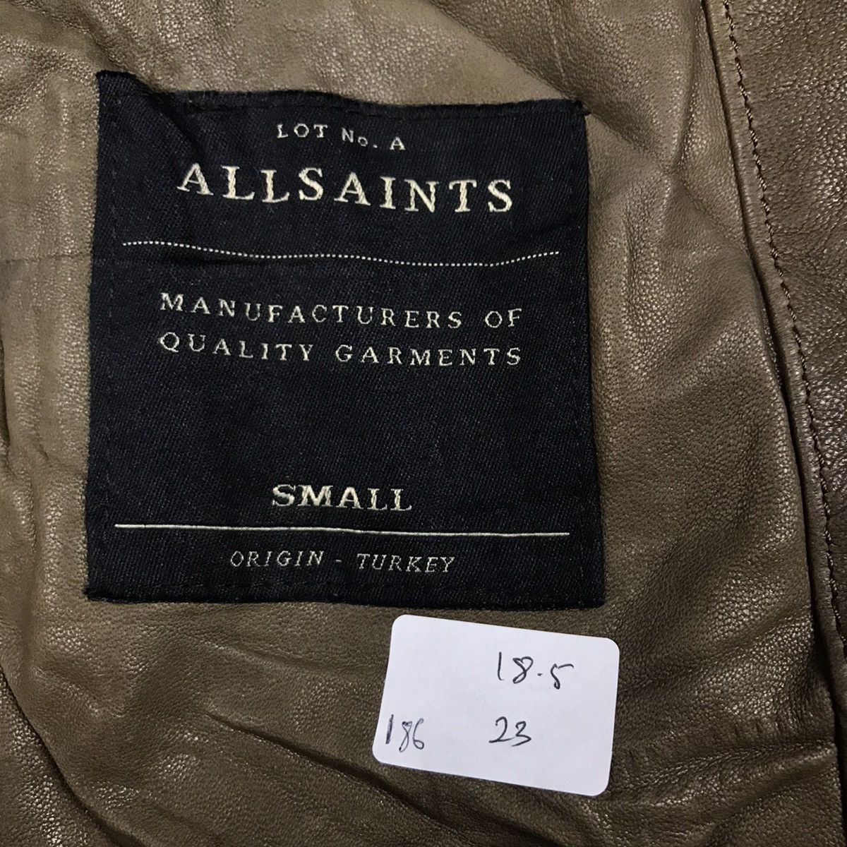 Allsaints ALLSAINTS LEATHER BOMBER JACKET Size US S / EU 44-46 / 1 - 10 Thumbnail