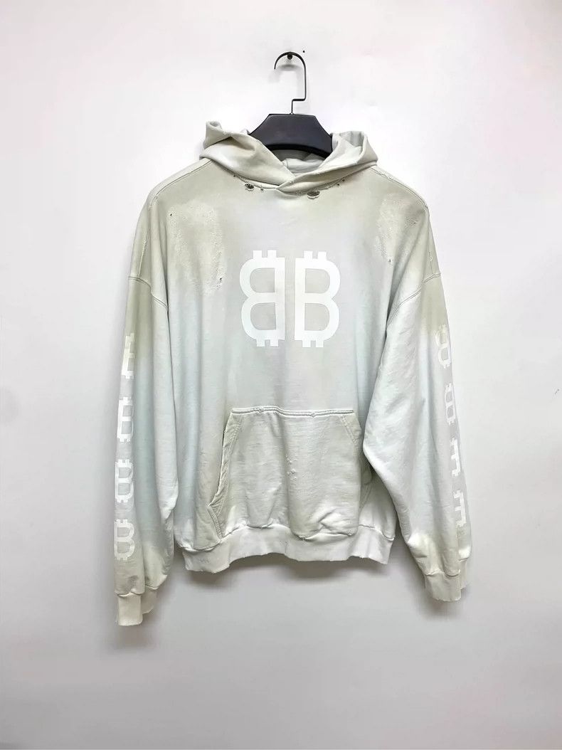 Balenciaga Balenciaga Worn Double B Hoodie 2505-Nextarrow Size US XS / EU 42 / 0 - 1 Thumbnail