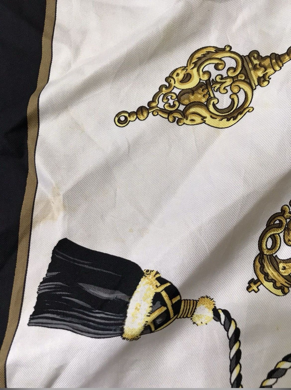 Hermes Paris Key Design Silk Scarf