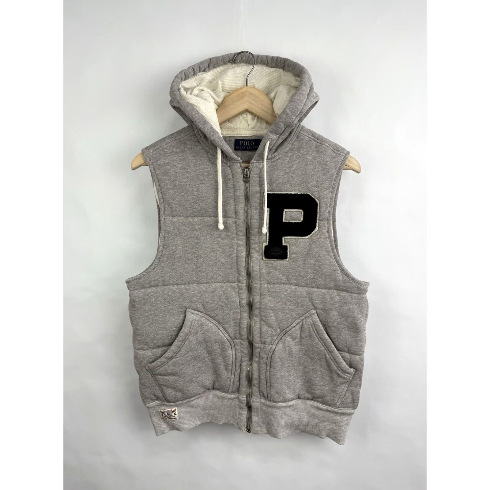Ralph Lauren Ralph Lauren Vest Mens S Gray Retro Y2K Varsity Style P Vest Big Varsity Style Hype Rare Old School Size US S / EU 44-46 / 1 - 3 Thumbnail