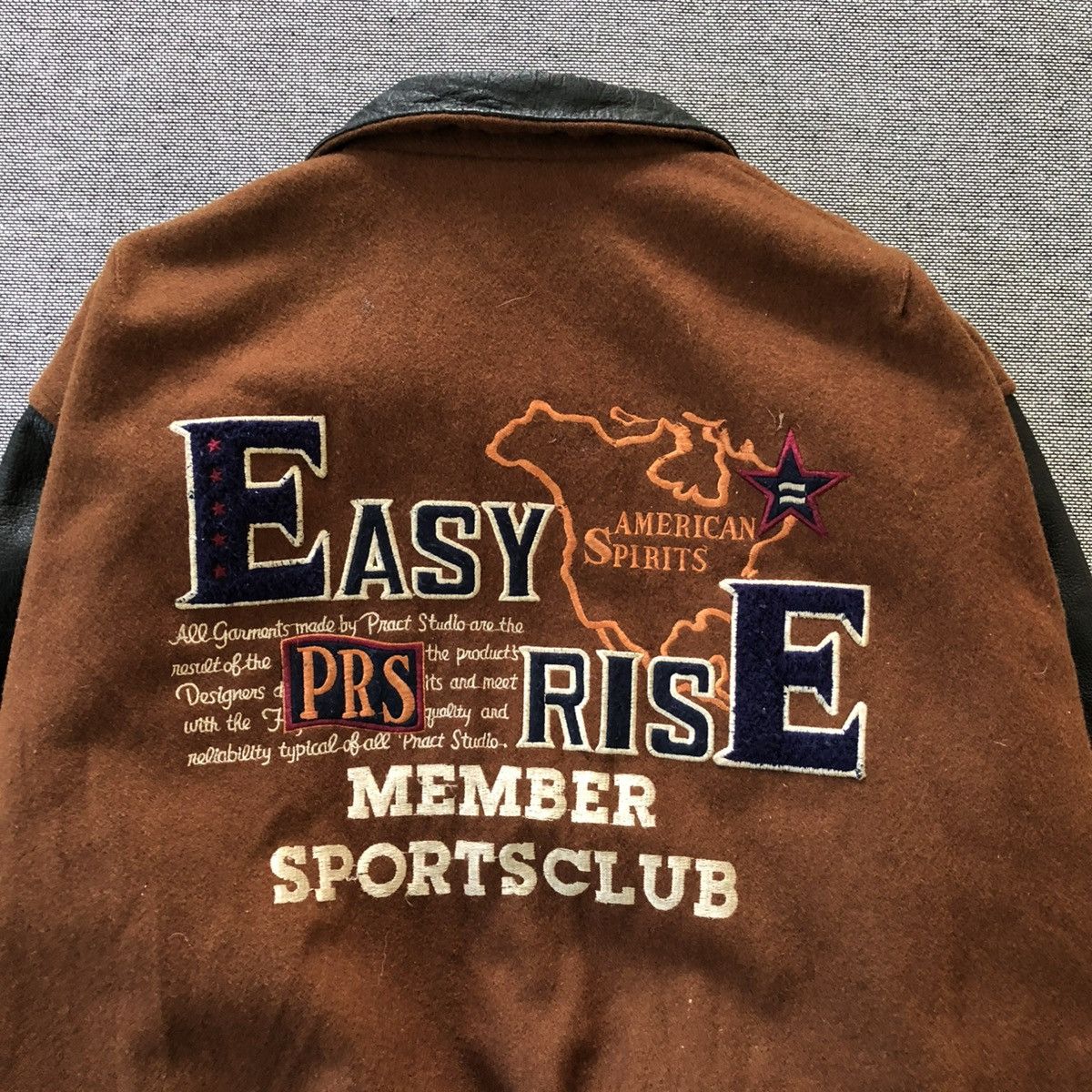 Vintage EASYRISE by Cubic Measure Embroidered Design Varsity Jacket Size US M / EU 48-50 / 2 - 7 Thumbnail