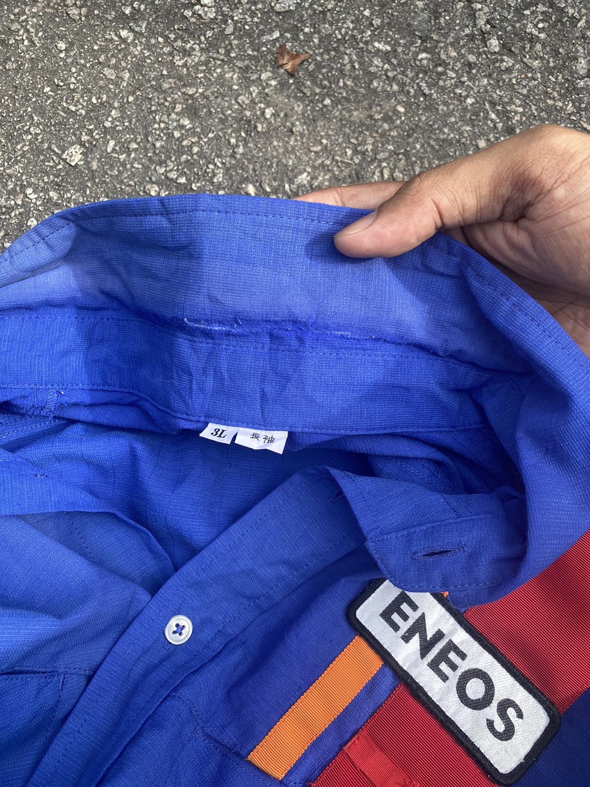 Japanese Brand × Vintage 🔥 Sunfaded 🔥 Vintage Eneos Long Sleeve Button Up Shirt Size US XL / EU 56 / 4 - 17 Thumbnail