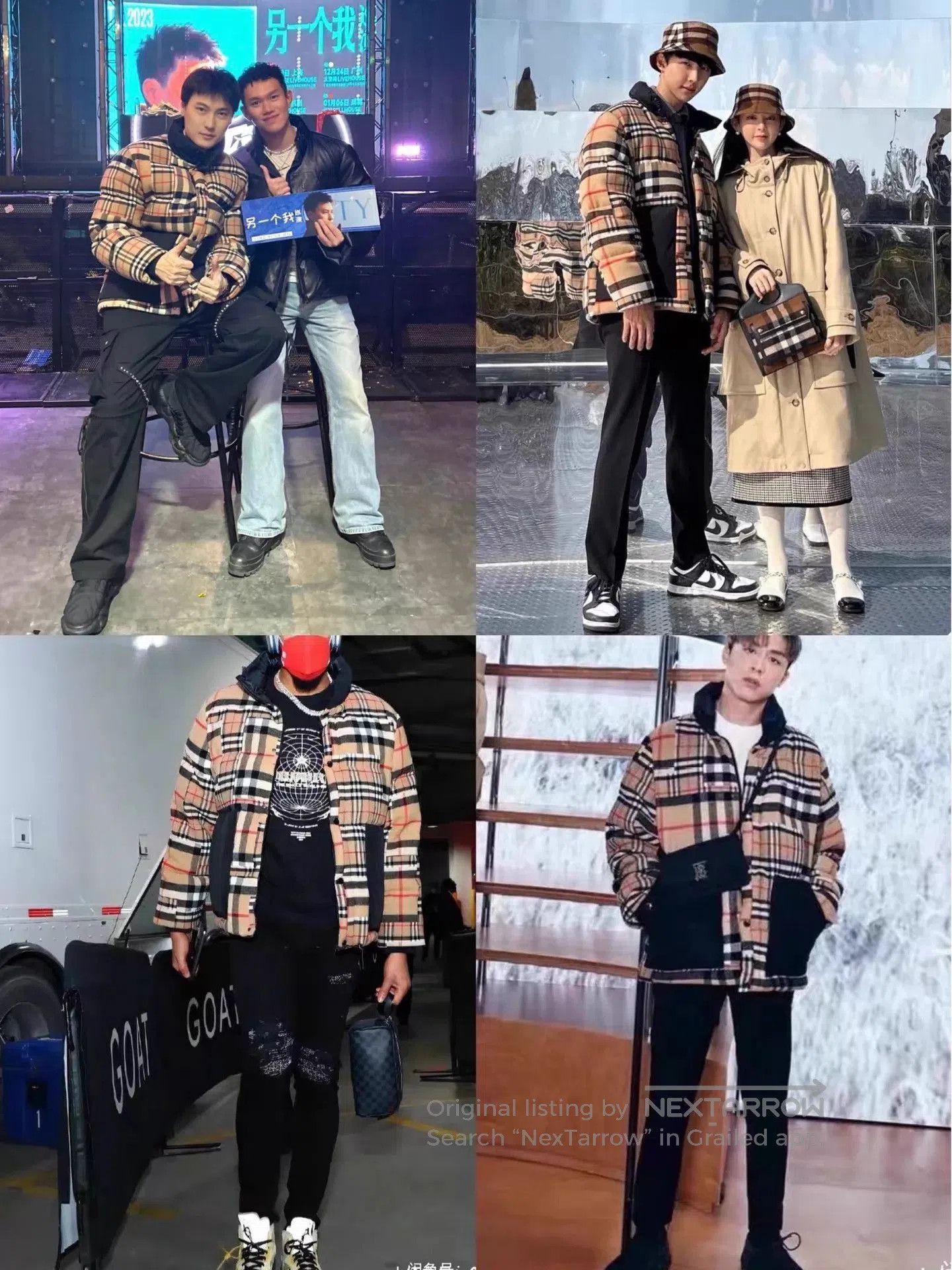 Burberry Plaid Quilted Patchwork Jacket with High Collar. Size US M / EU 48-50 / 2 - 2 Thumbnail