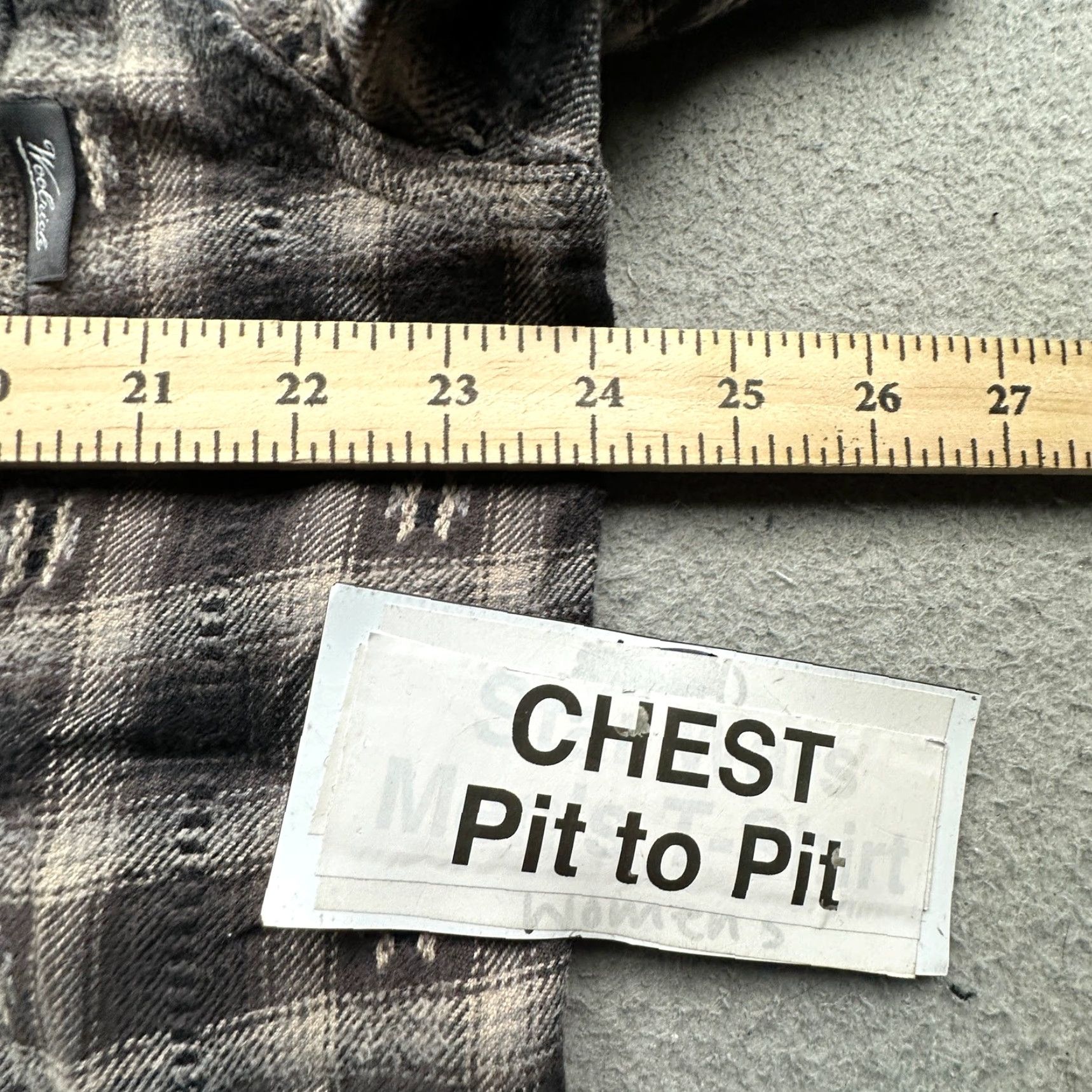 Vintage Woolrich Ombre Check Southwestern Long Sleeve Shirt Mens XL Black Flannel Size US XL / EU 56 / 4 - 4 Thumbnail