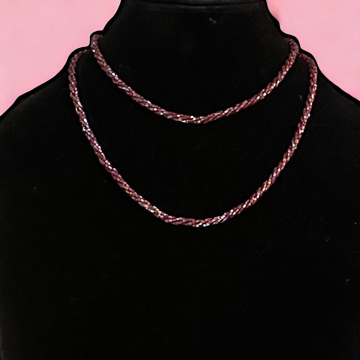 Other Nolan Miller iridescent purple glass twisted bead necklace Size ONE SIZE - 3 Thumbnail