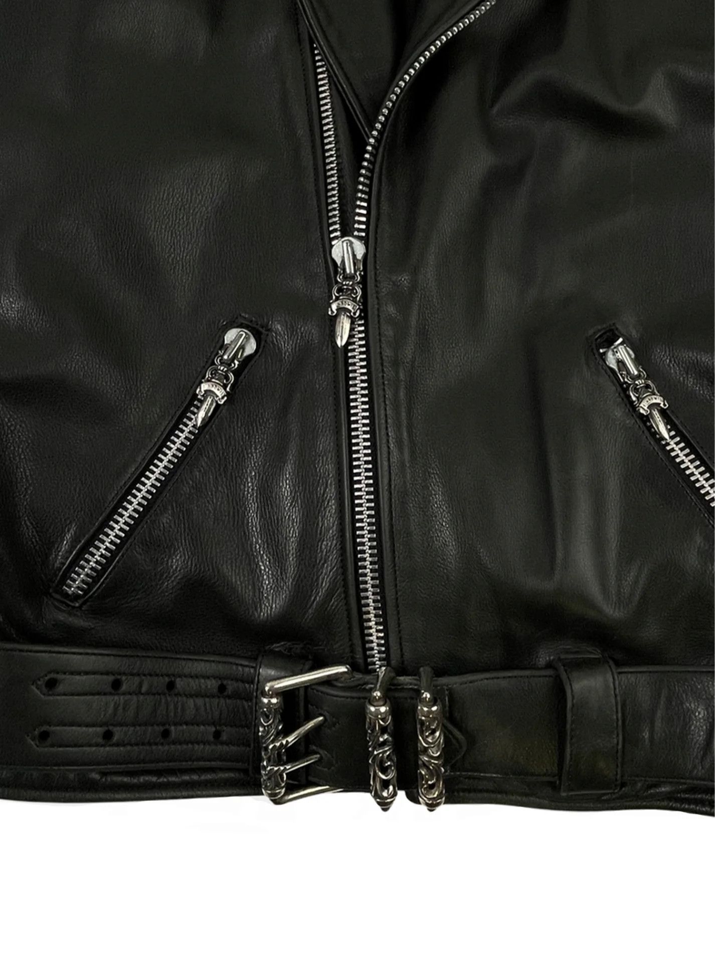 Chrome Hearts 1990's Archive Leather Biker Jacket Size US L / EU 52-54 / 3 - 4 Thumbnail