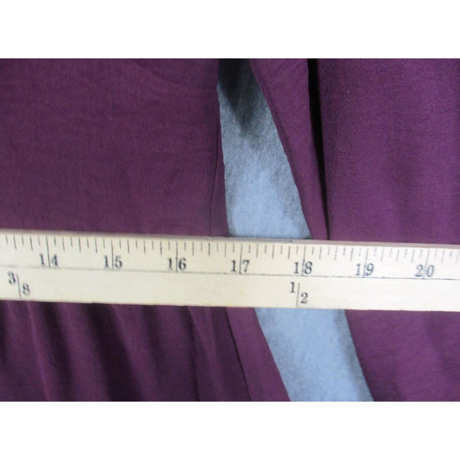 Vintage Emma & Michele Dress Womens 6 Purple Long Sleeve Tiered Ruffle Fit Flare Size M / US 6-8 / IT 42-44 - 5 Thumbnail