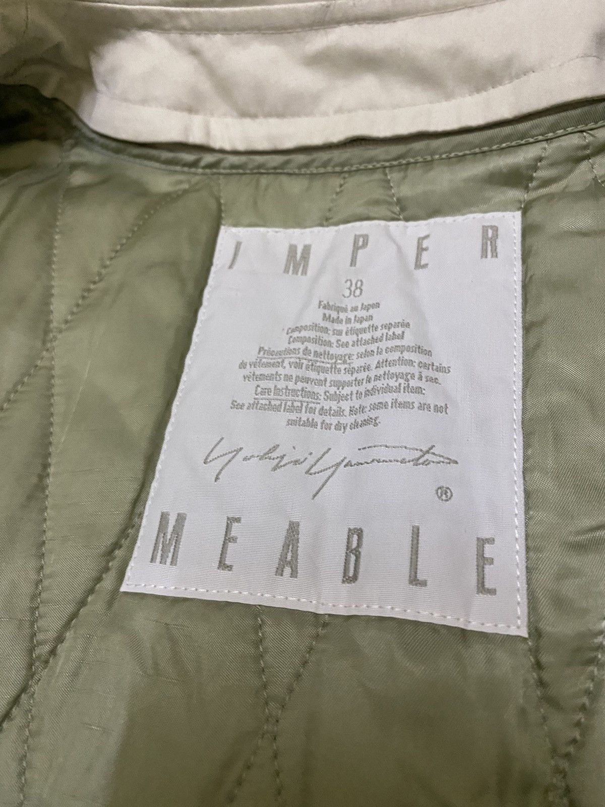 Yohji Yamamoto 90s YOHJI YAMAMOTO IMPERMEABLE LINING BELT COAT Size US M / EU 48-50 / 2 - 8 Thumbnail
