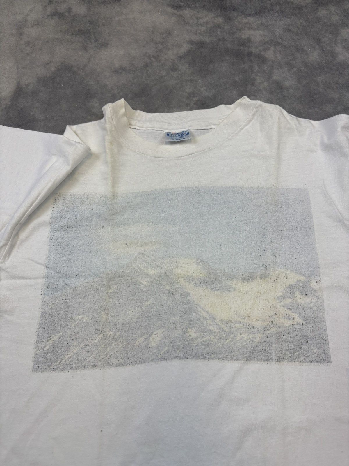 Other Vintage Painting Art Mountain 90s single stitch t shirt rare Size US XL / EU 56 / 4 - 2 Thumbnail