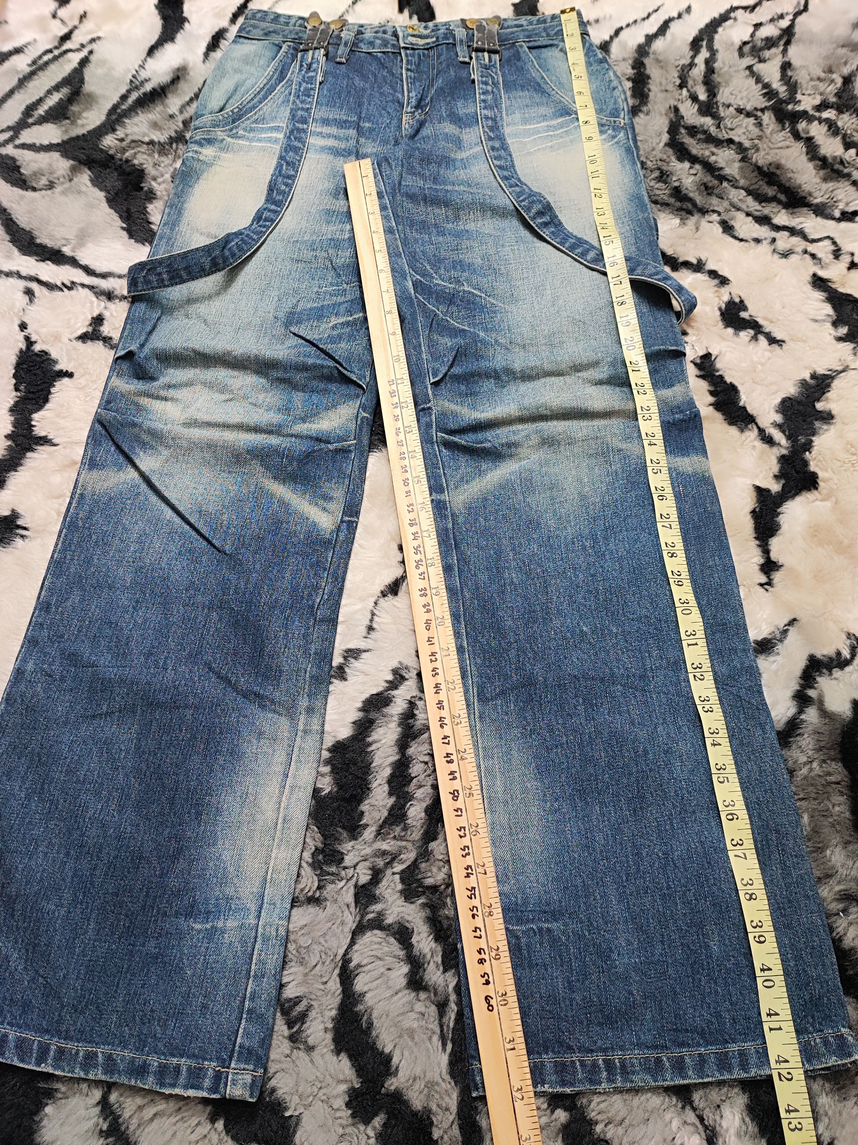 PPFM PPFM Bondage Punk Distressed Jeans ERD Grunge Chrome Size US 29 - 6 Thumbnail