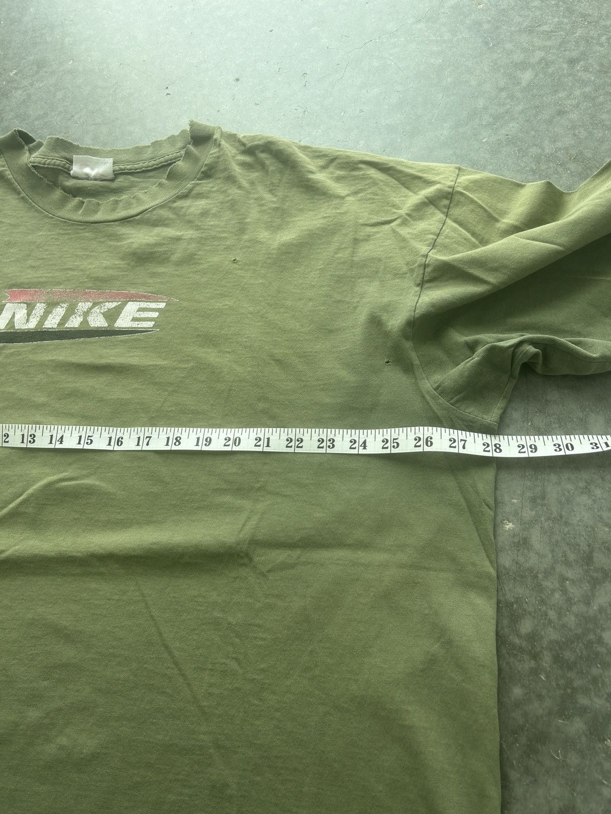 Nike × Vintage Vintage 90s Nike Spellout Graphic Tee Distressed Size US XXL / EU 58 / 5 - 16 Thumbnail