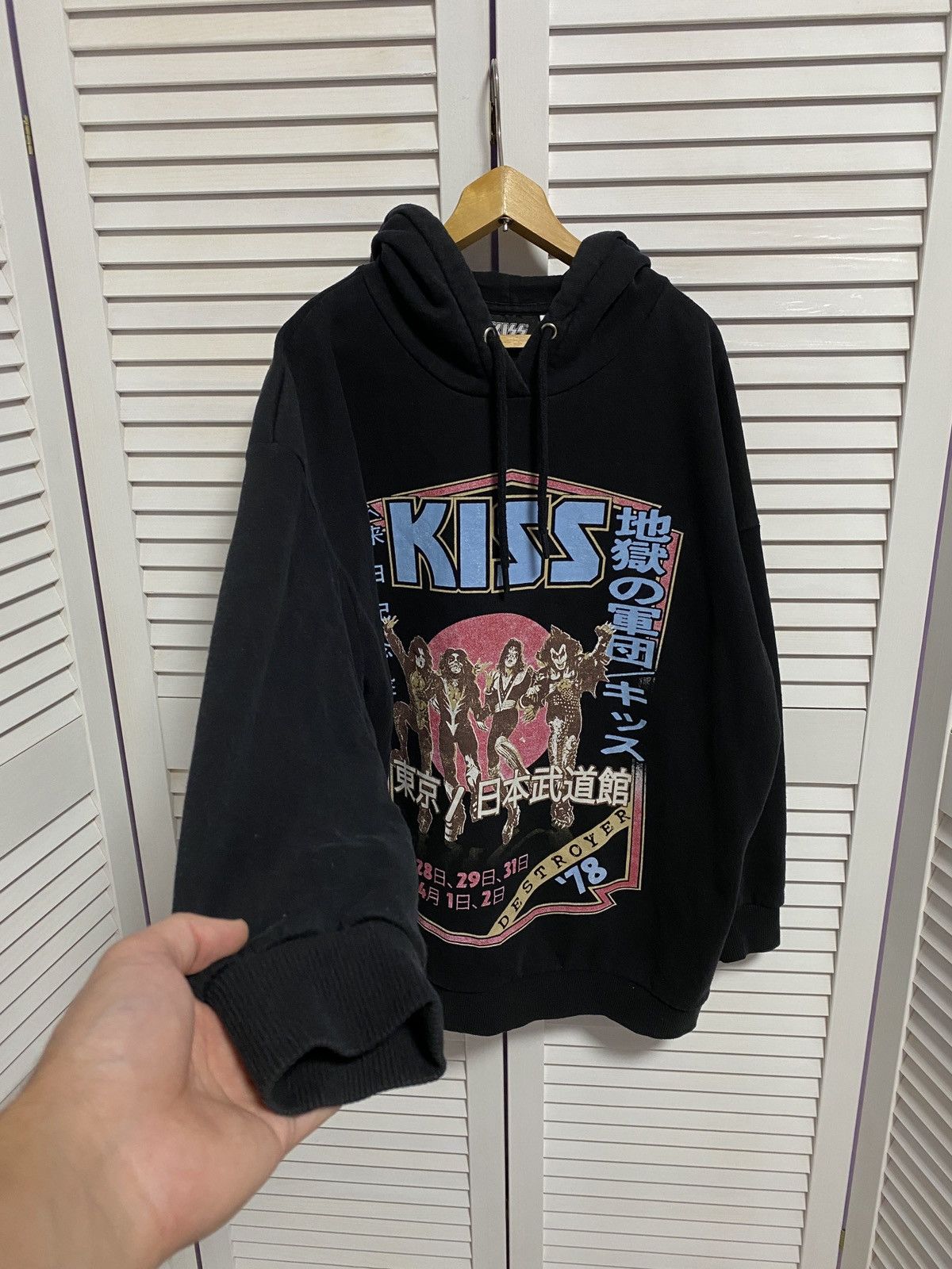 Band Tees × KISS × Vintage 😍 Hoodie Kiss The Bang Big Oversized Boxy Fit Size US XL / EU 56 / 4 - 2 Thumbnail