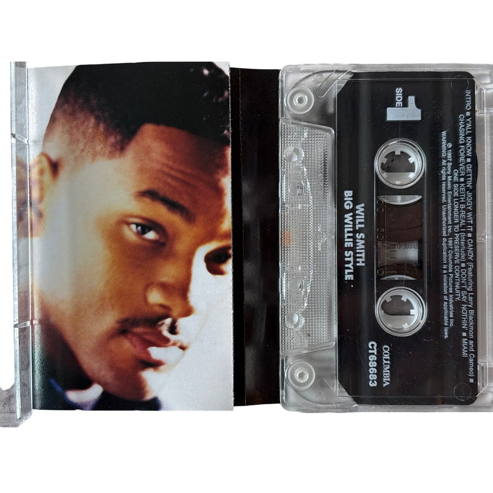 Columbia WILL SMITH Cassette Tape 90s Rap Hip Hop BIG WILLIE STYLE Size ONE SIZE - 3 Thumbnail