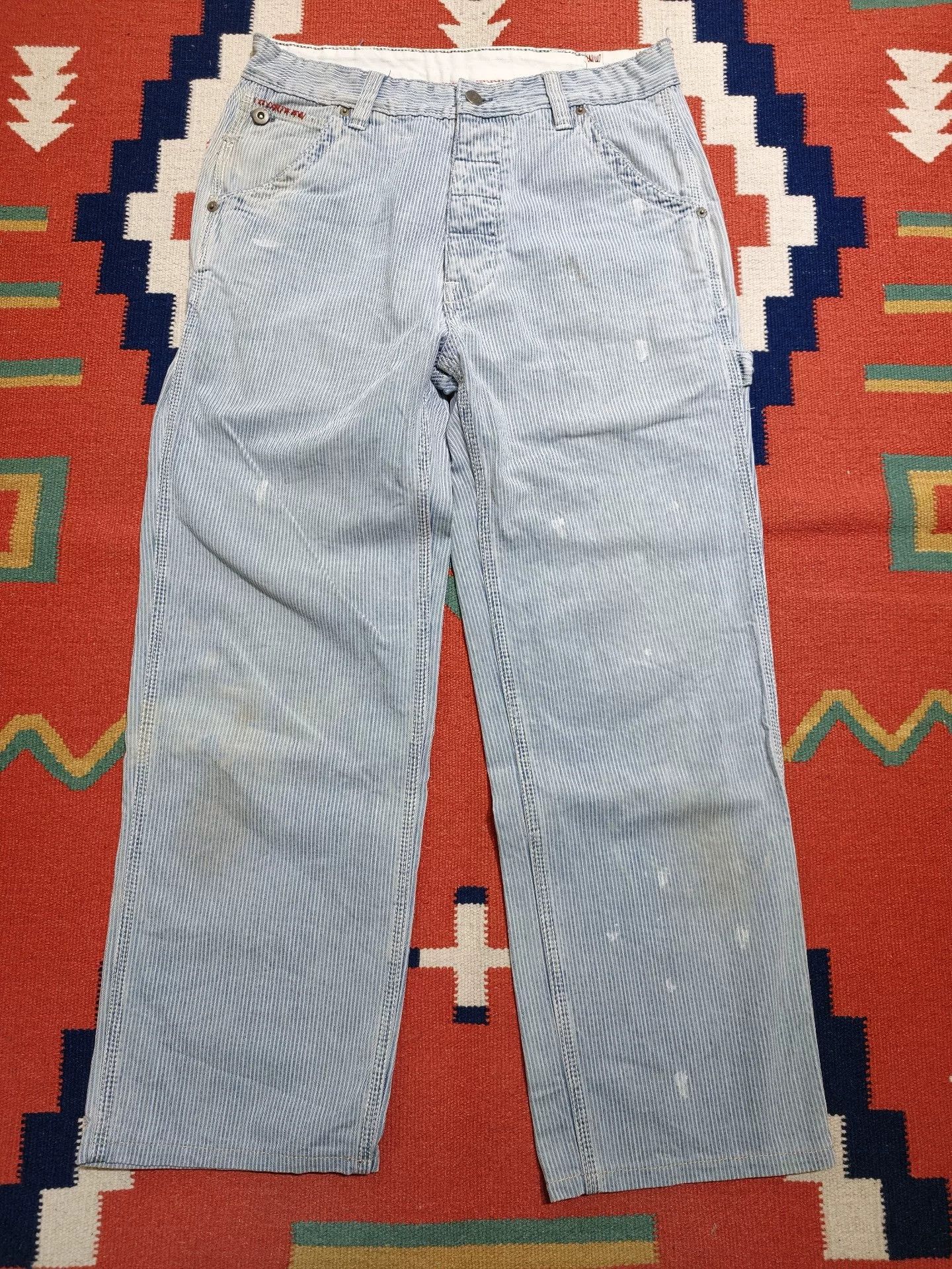 Polo Ralph Lauren Ralph Lauren Nautical Stripe Distressed Pants Size US 32 / EU 48 - 1 Thumbnail