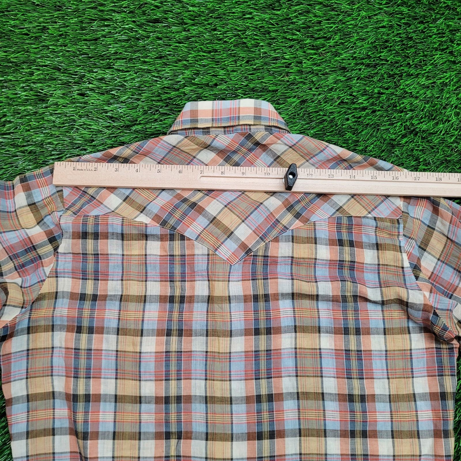 Levi's VTG 70s Levis Western Pearl Snap Shirt M Sawtooh Pockets USA Size US M / EU 48-50 / 2 - 12 Thumbnail