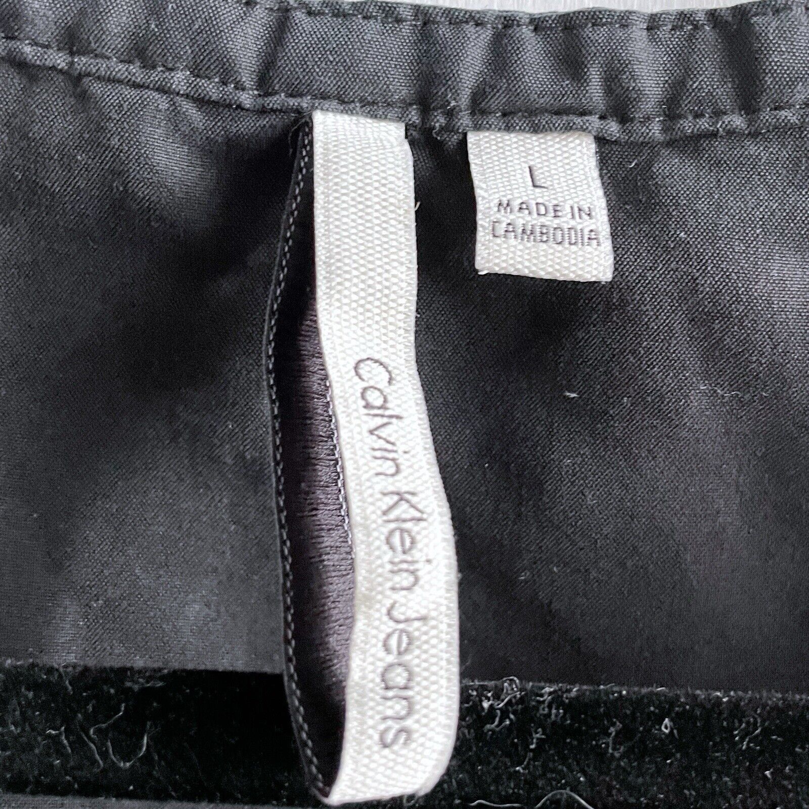 Calvin Klein CALVIN KLEIN Black Henley Top Blouse Mixed Fabrics Large Size L / US 10 / IT 46 - 2 Thumbnail