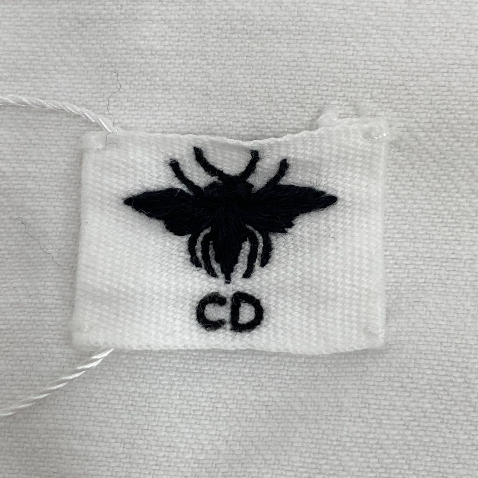 Dior Christian Dior White Logo Bee Embroidered Cotton Denim Jacke Size XS / US 0-2 / IT 36-38 - 4 Thumbnail