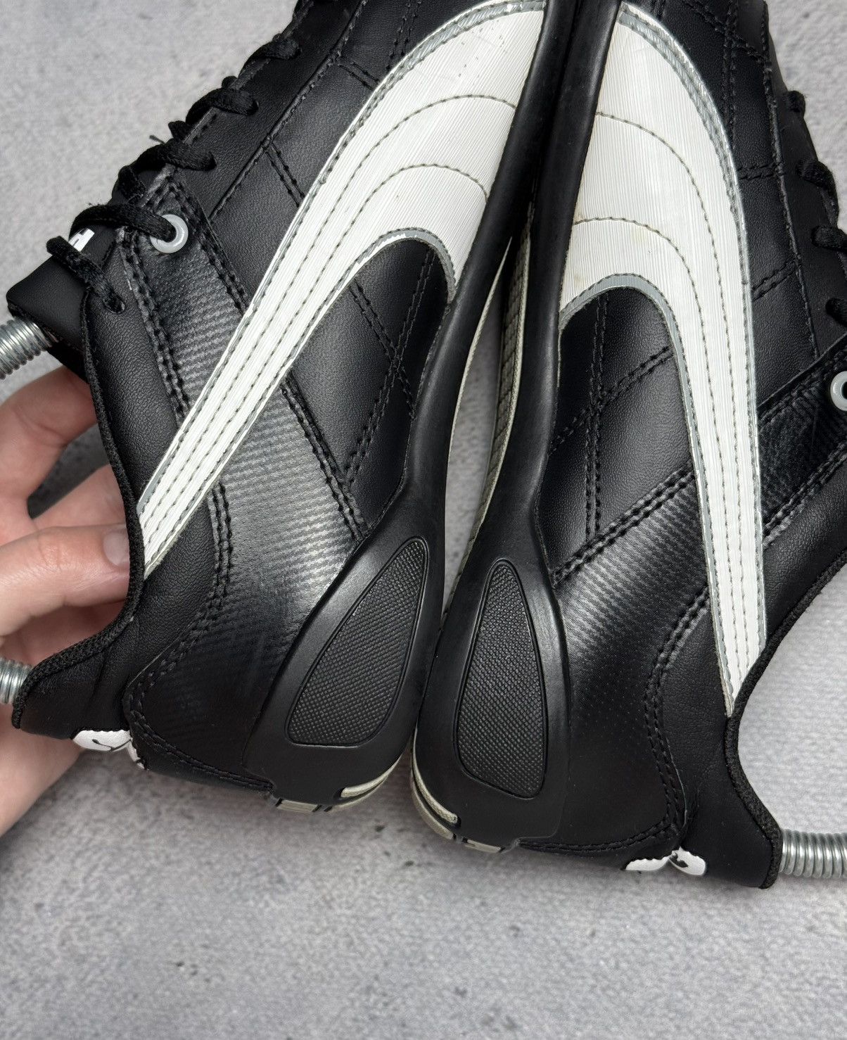 Puma Vintage Puma Speedcat Leather Y2K Black/White Sneakers Size US 5.5 / IT 35.5 - 10 Thumbnail
