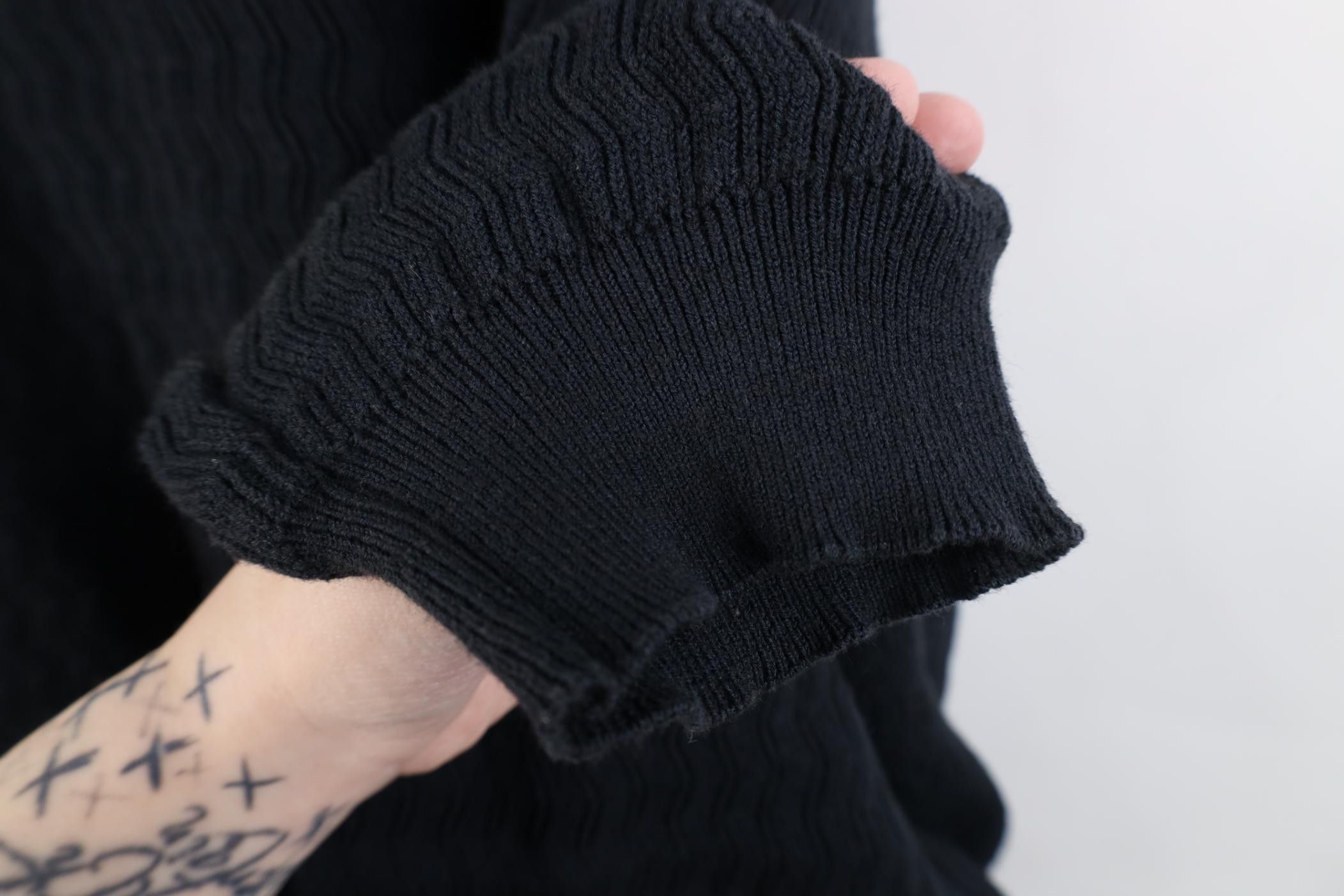 Vintage Vintage 90s Streetwear Blend Zig Zag Knit Crewneck Sweater Size US XXL / EU 58 / 5 - 6 Thumbnail