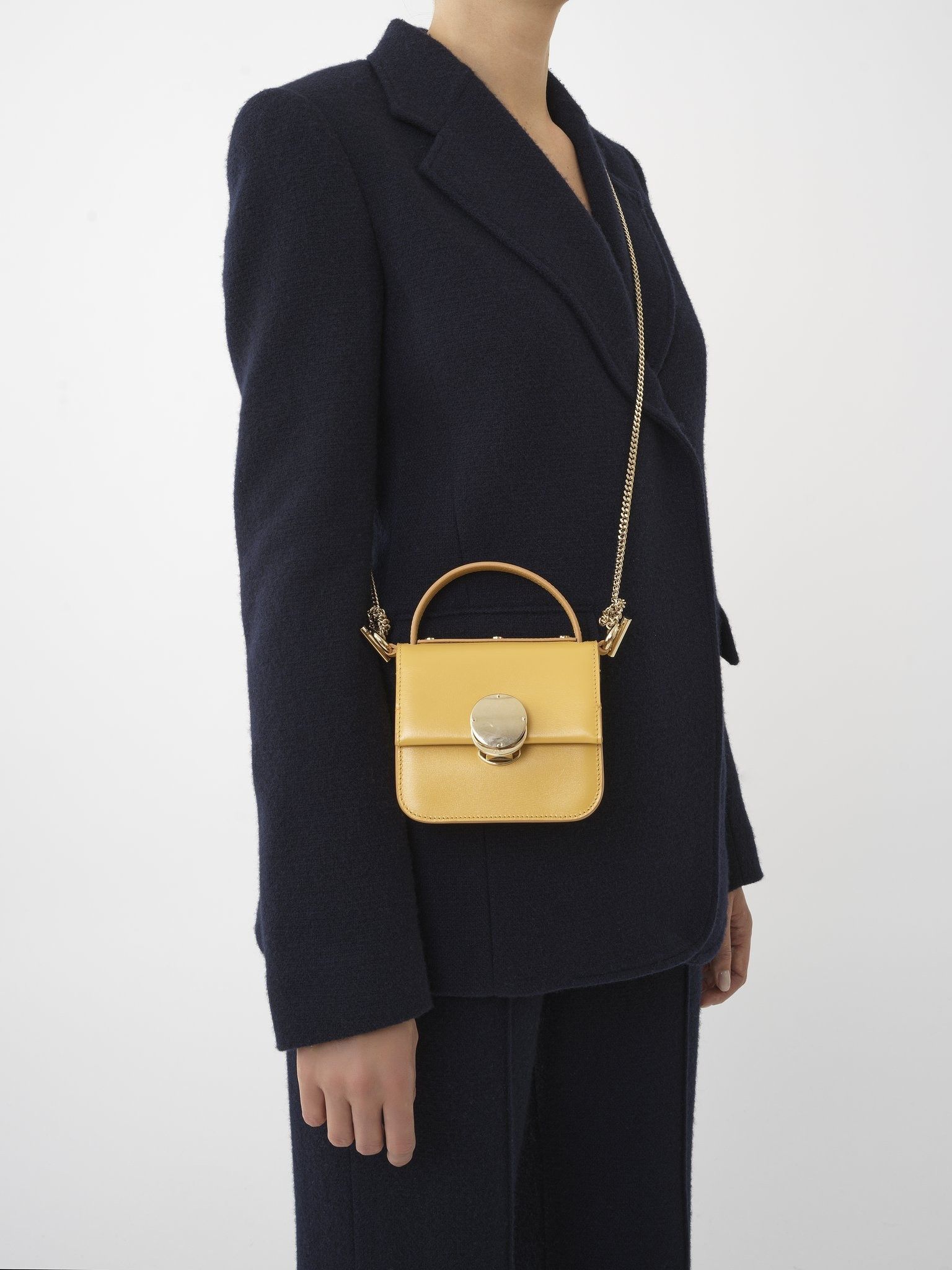Chloe o1loc1c1224 Size: OS / CHC24 Penelope Micro Flap Bag Gold Size ONE SIZE - 6 Thumbnail