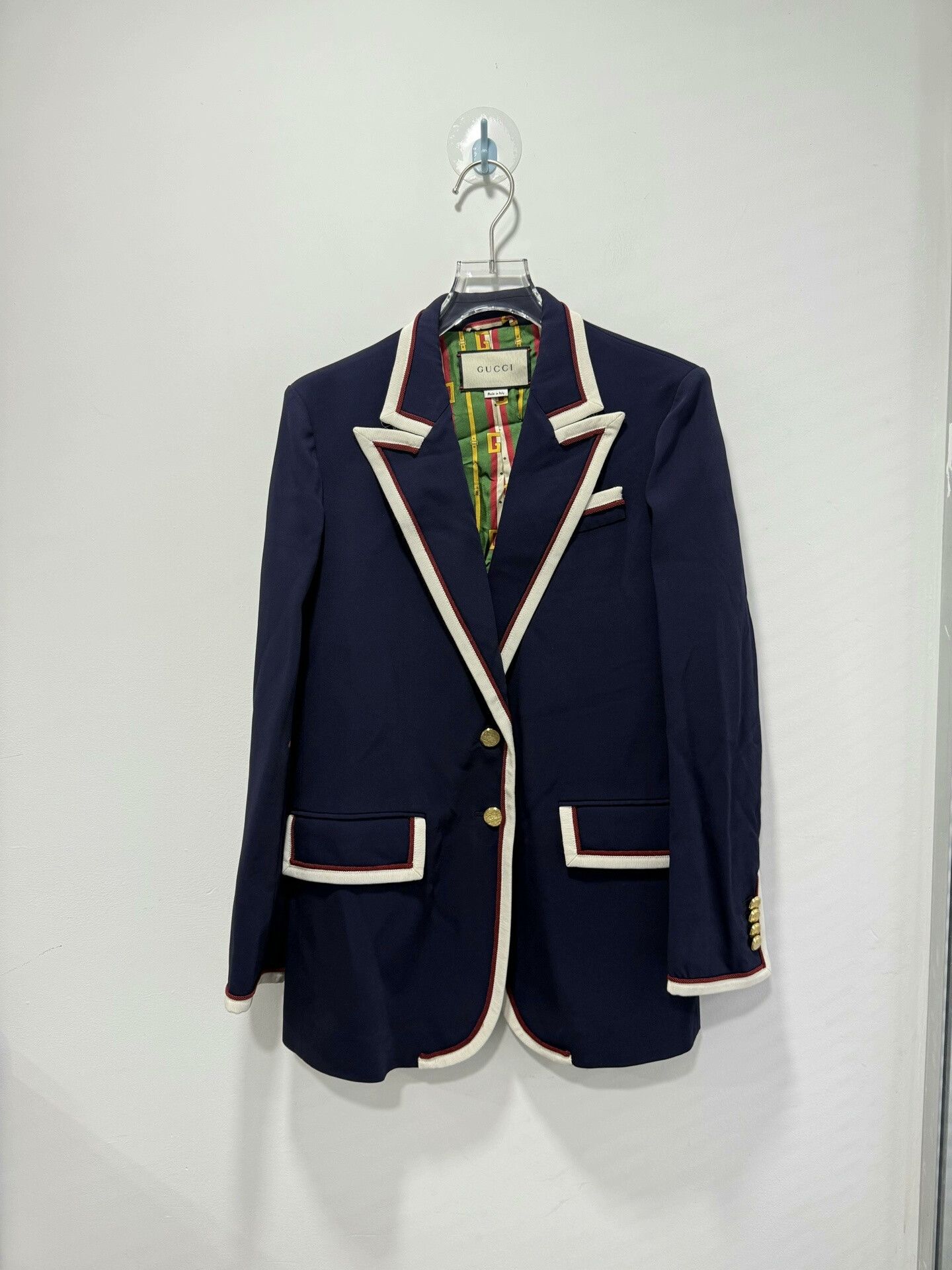 Gucci Gucci Navy Striped Suit Size 42 Size US XS / EU 42 / 0 - 1 Thumbnail