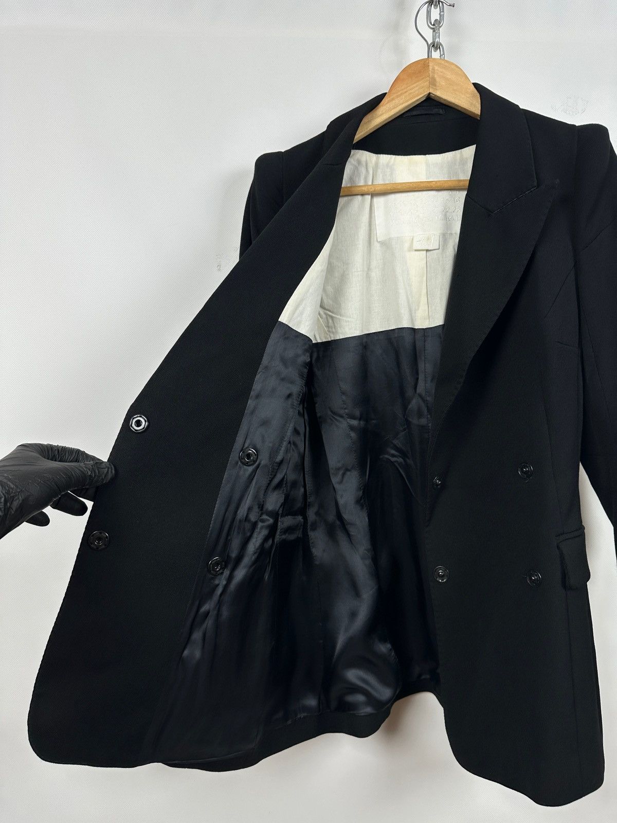 H&M × Maison Margiela Maison Martin Margiela x H&M Pagoda Shoulder Wool Blazer Size XL / US 12-14 / IT 48-50 - 16 Thumbnail