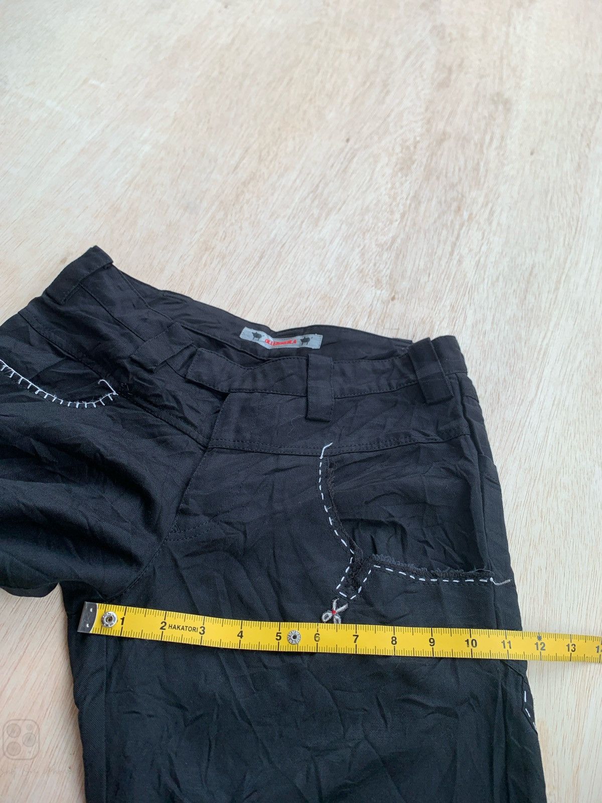 Hysteric Glamour × Japanese Brand Olleborebla Yohji Yamamoto Style Black Pants Size US 28 / EU 44 - 14 Thumbnail
