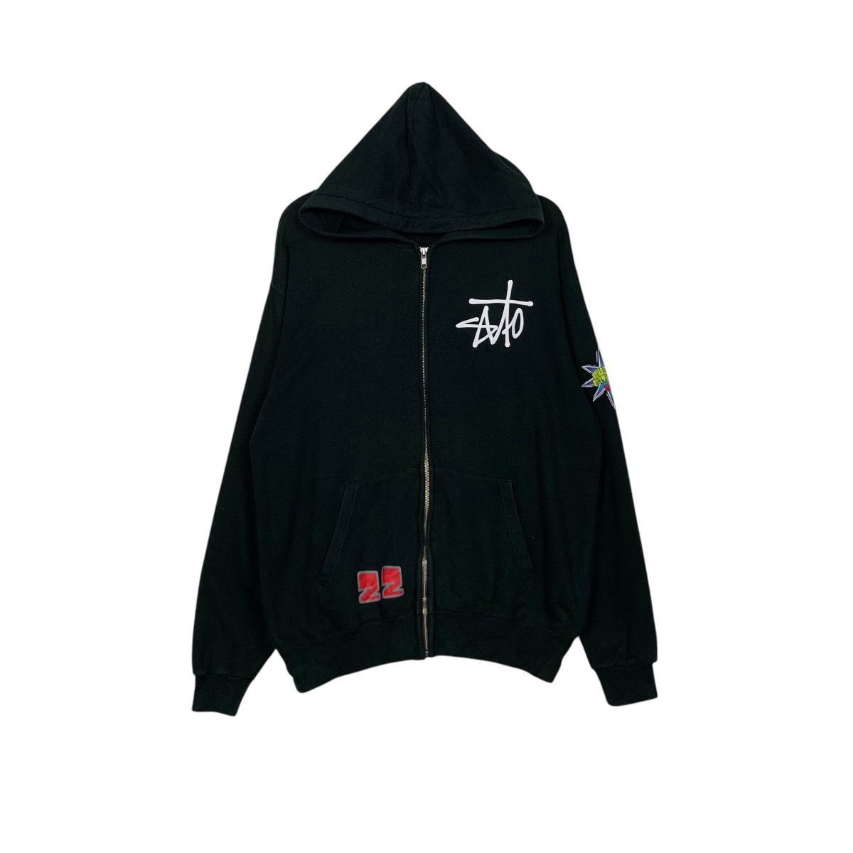 Japanese Brand TOMOYA SATOZAKI 22 Baseball Player Graphic Hoodies #1766-C78 Size US L / EU 52-54 / 3 - 4 Thumbnail