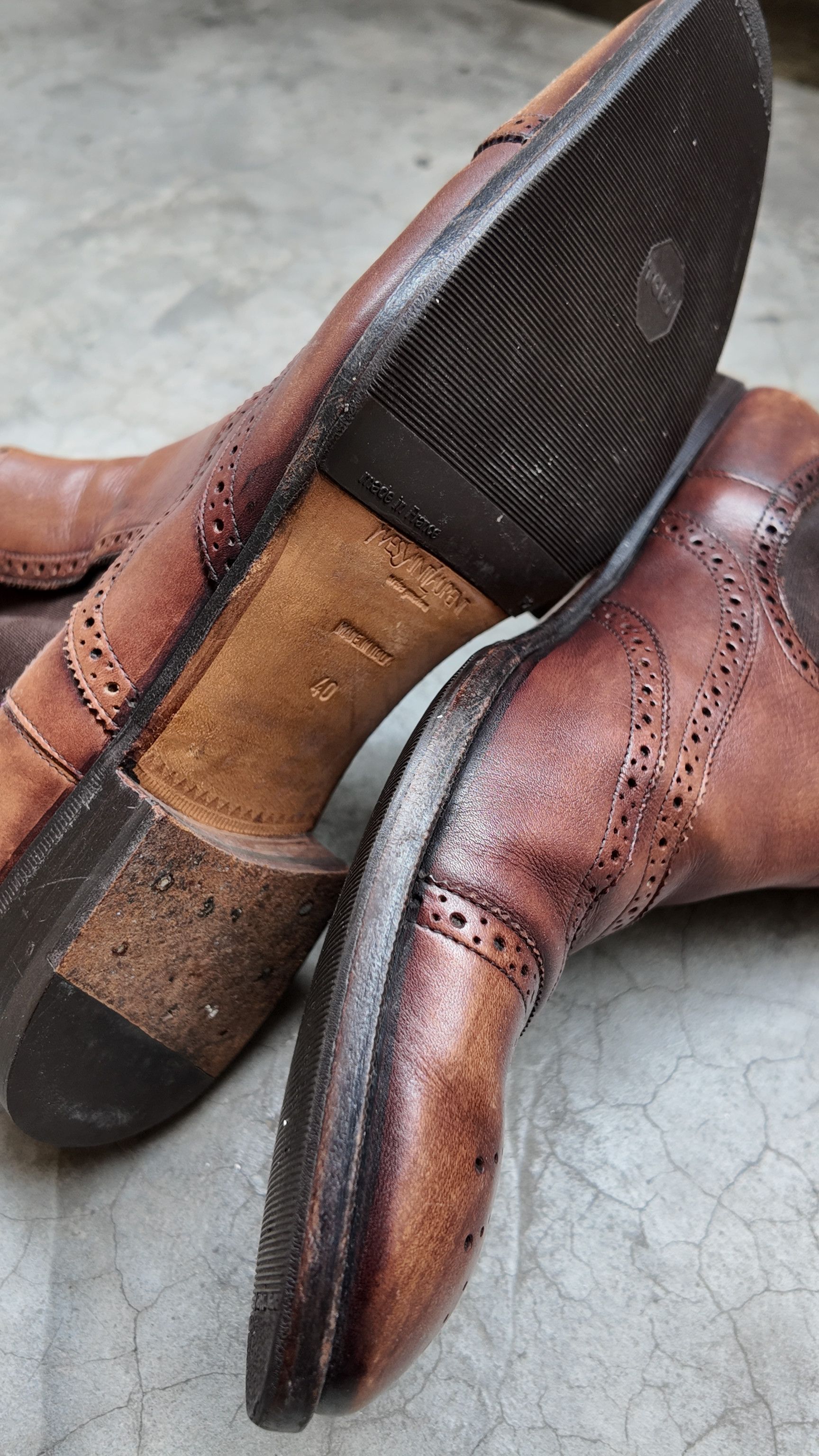 Yves Saint Laurent YvesSaintLaurent Tom ford wingtip boot Size US 7.5 / EU 40-41 - 3 Thumbnail