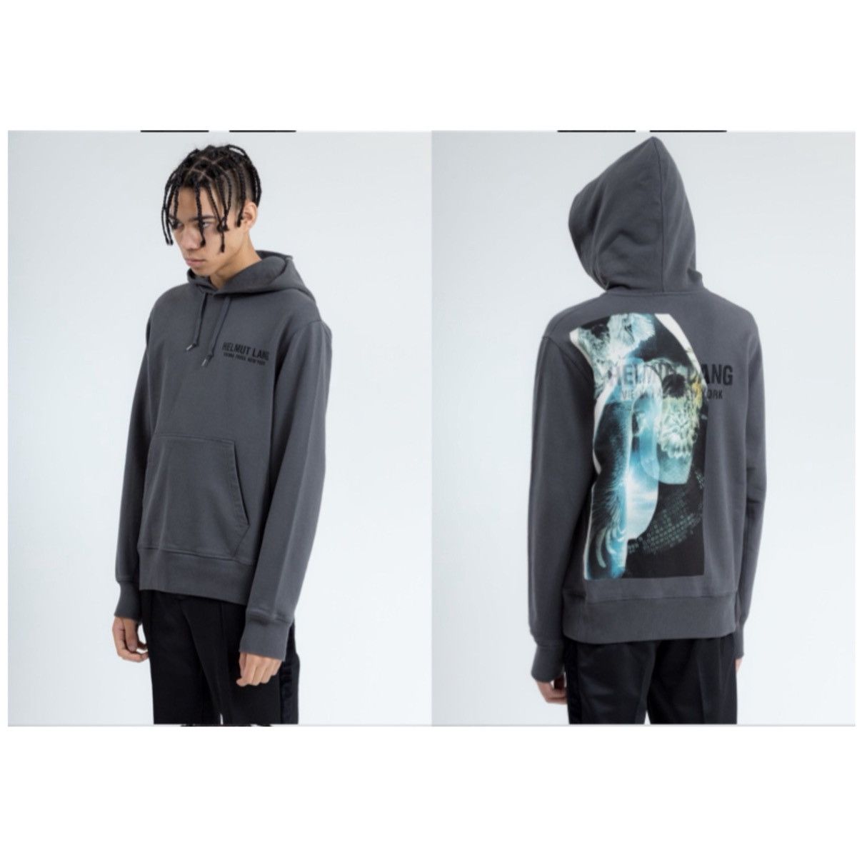 Helmut Lang HELMUT LANG EAGLE STANDARD HOODIE Size US M / EU 48-50 / 2 - 22 Thumbnail