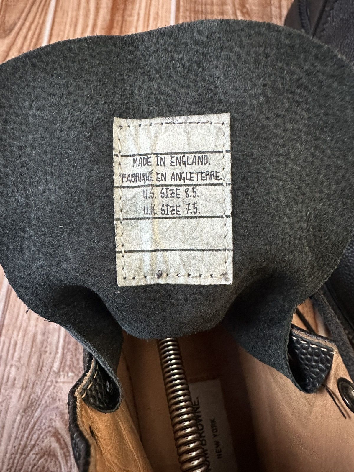 Thom Browne Thom Browne Pebble-Grain Leather Brogue Boots – Black Size US 8.5 / EU 41-42 - 15 Thumbnail