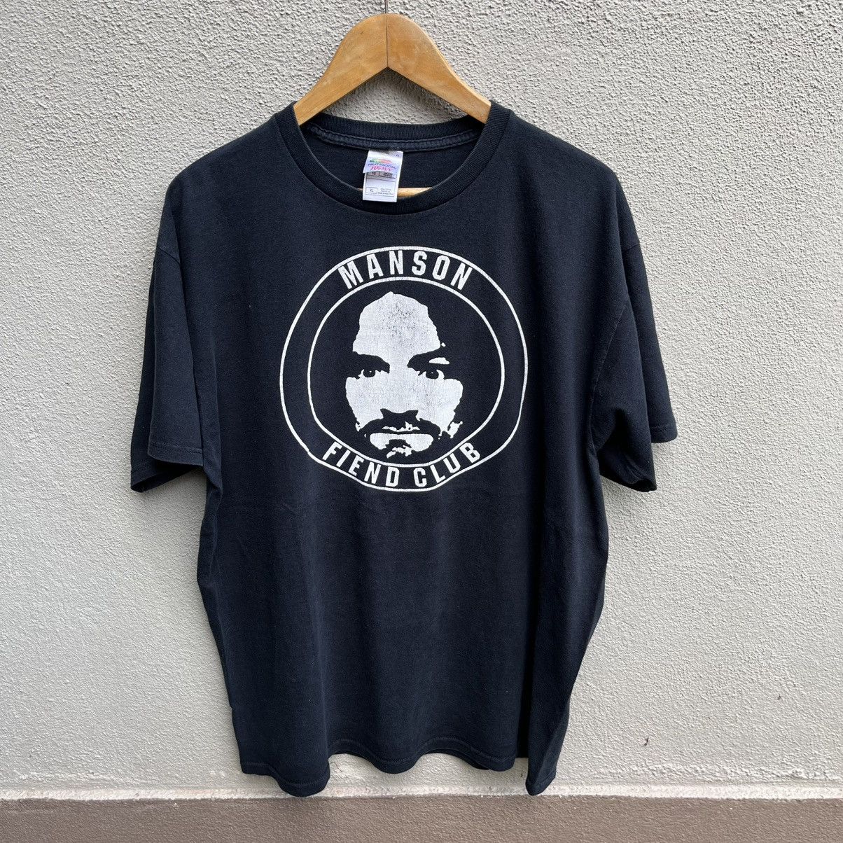 Vintage Vintage CHARLES MANSON tee misfits parody y2k Size US XL / EU 56 / 4 - 1 Thumbnail