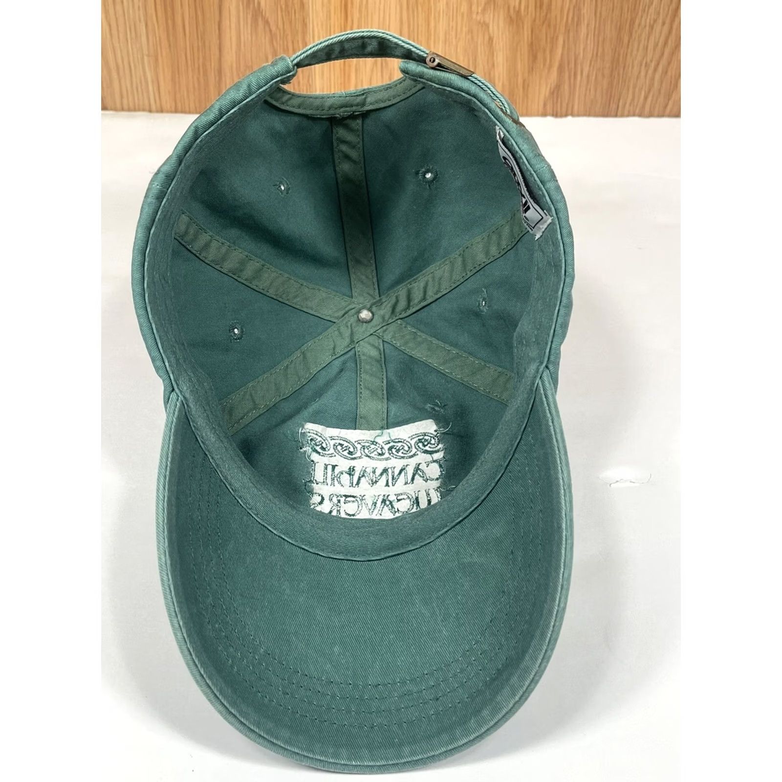 Anvil VINTAGE Anvil Canabill Weavers Adjustable Strap Back Hat Cap One Size Fits Most Green Size ONE SIZE - 7 Thumbnail