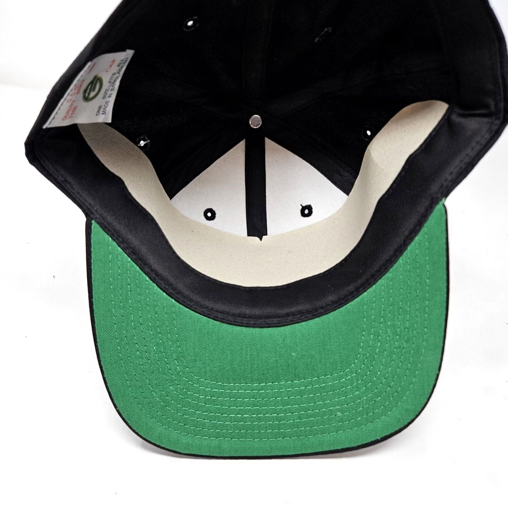 Vintage Topspin Hat Cap Snap Back Black Embroidered Tennis Sports Mens One Size Green Size ONE SIZE - 6 Thumbnail