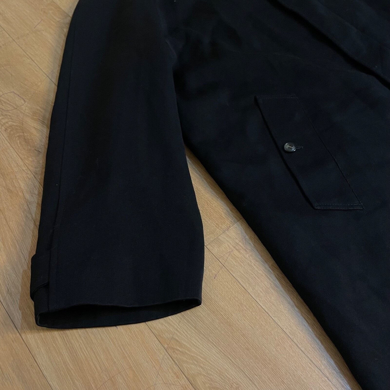 Burberry VINTAGE Burberry Trench Coat VIRGIN WOOL jacket BLUE navy Size US L / EU 52-54 / 3 - 8 Thumbnail