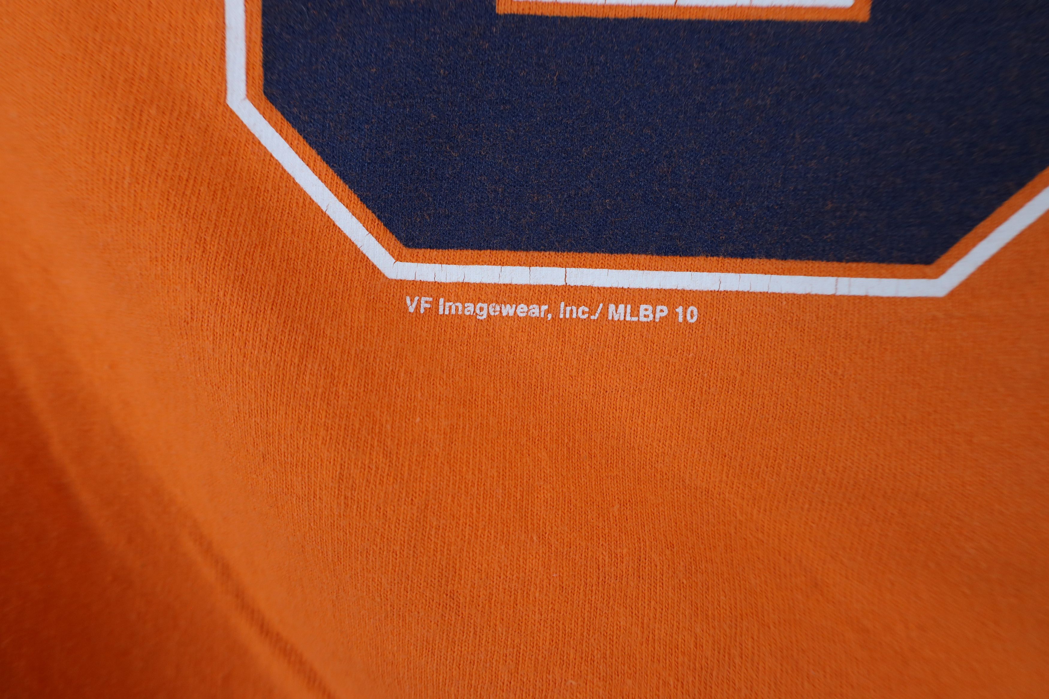 Vintage Vintage Y2K Verlander Detroit Tigers Baseball T-Shirt Orange Size US M / EU 48-50 / 2 - 10 Thumbnail