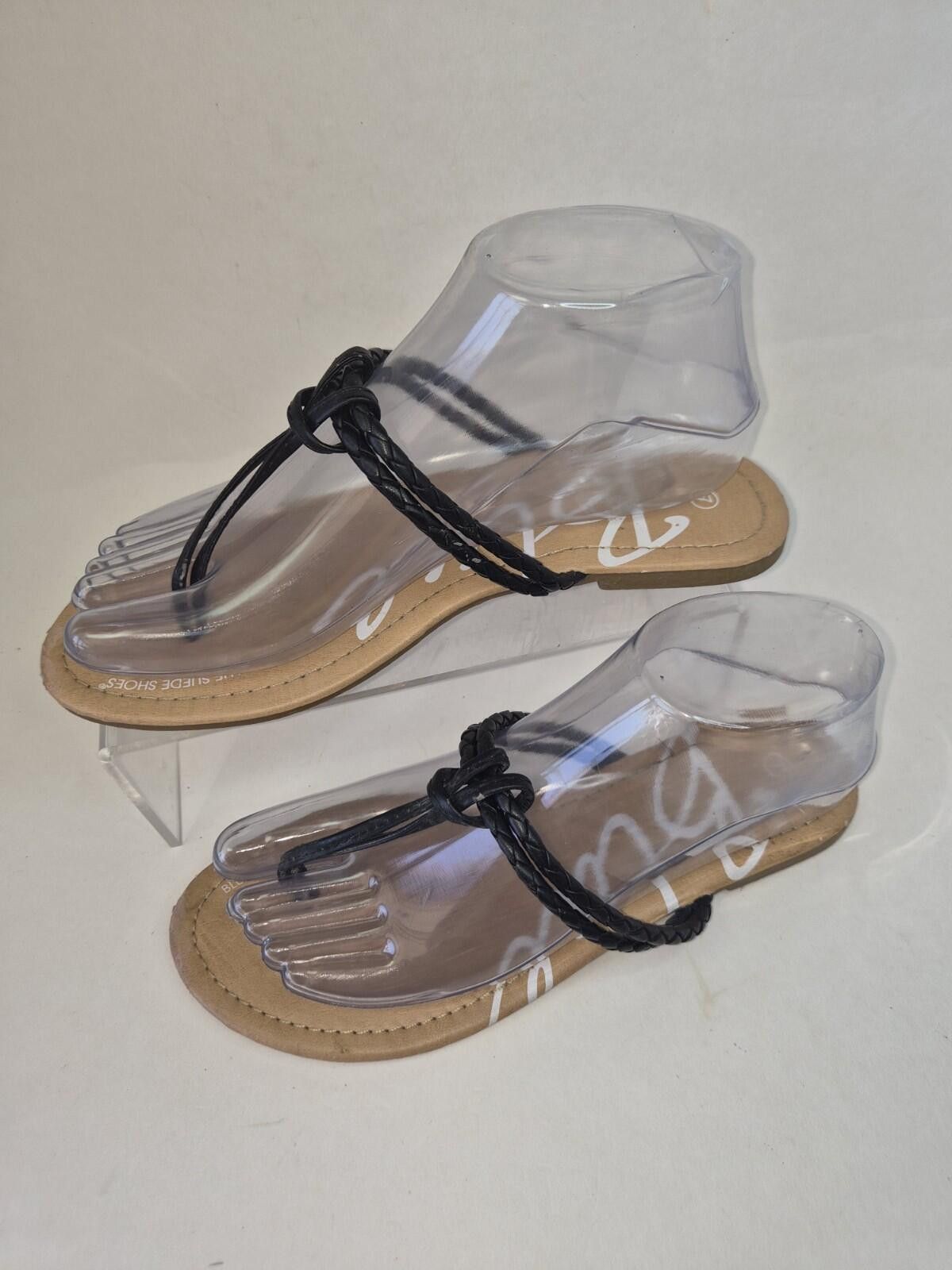 Other Womens Size 7 Flip Flops Sandals Black Slides Tropical Size US 7 / IT 37 - 1 Thumbnail
